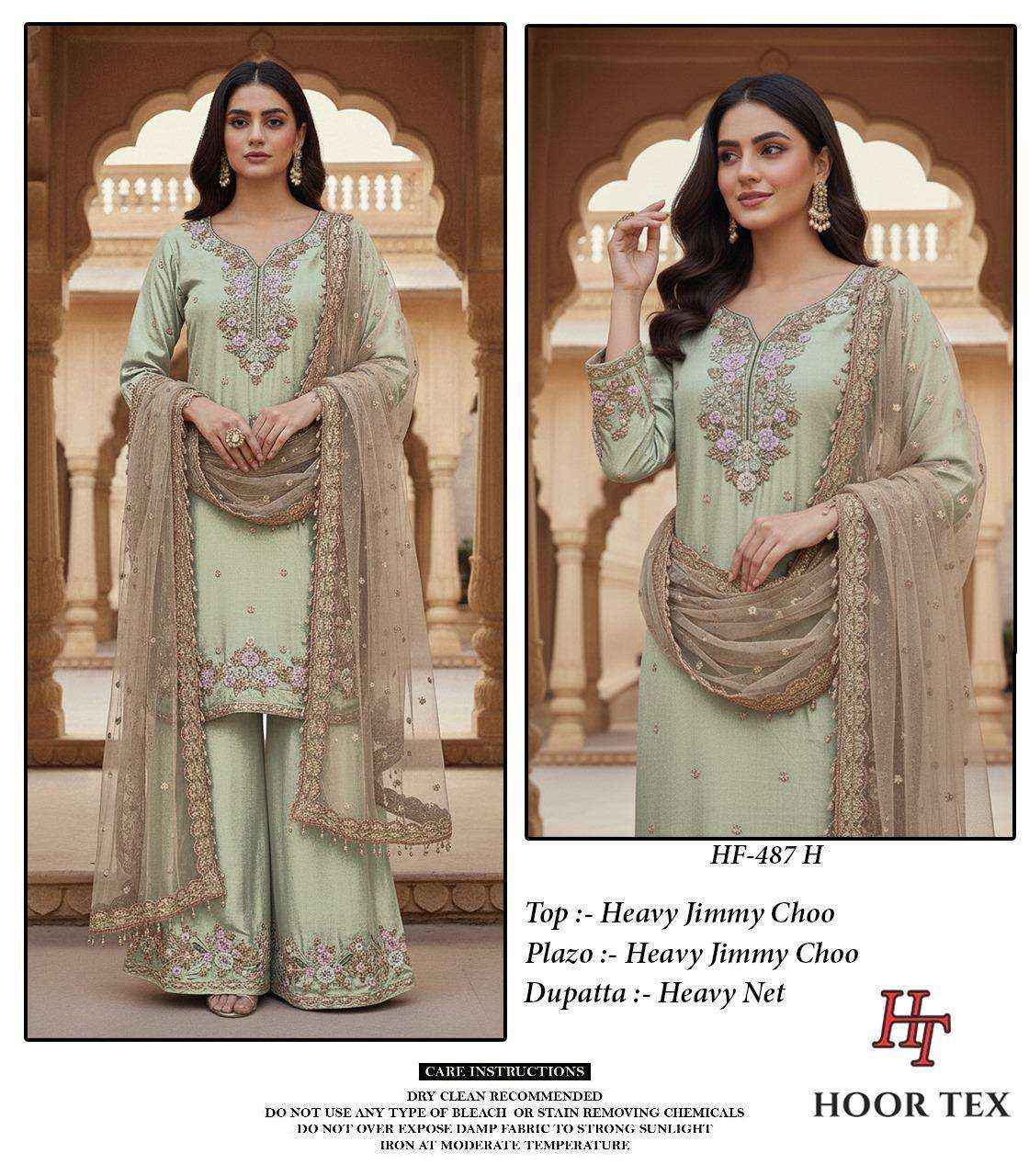HOOR TEX DESIGN NO - HF 487 HEAVY JIMMY CHOO READYMADE PAKISTANI SUIT