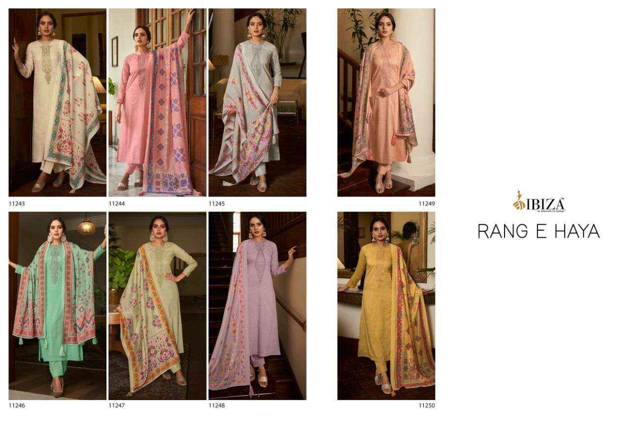 Ibiza Rang E Haya Pure Cotton Digital Printed Salwar Suit Wholesale Rate ( 8 Pcs Catalog )