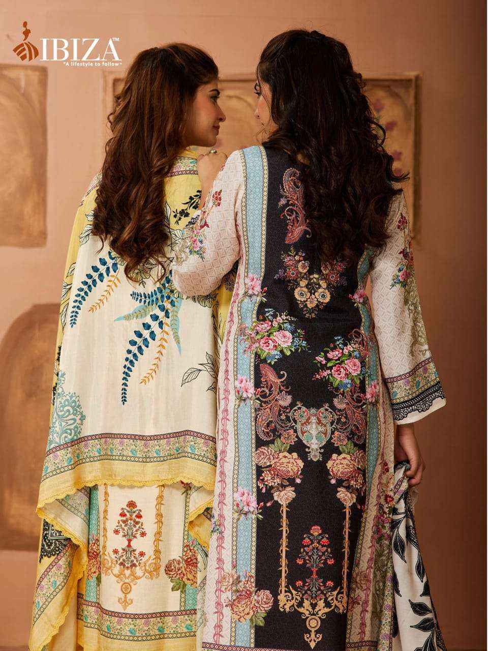 Ibiza Rangrez Bemberg Muslin Salwar Kameez Wholesale Rate ( 6 Pcs Catalog )