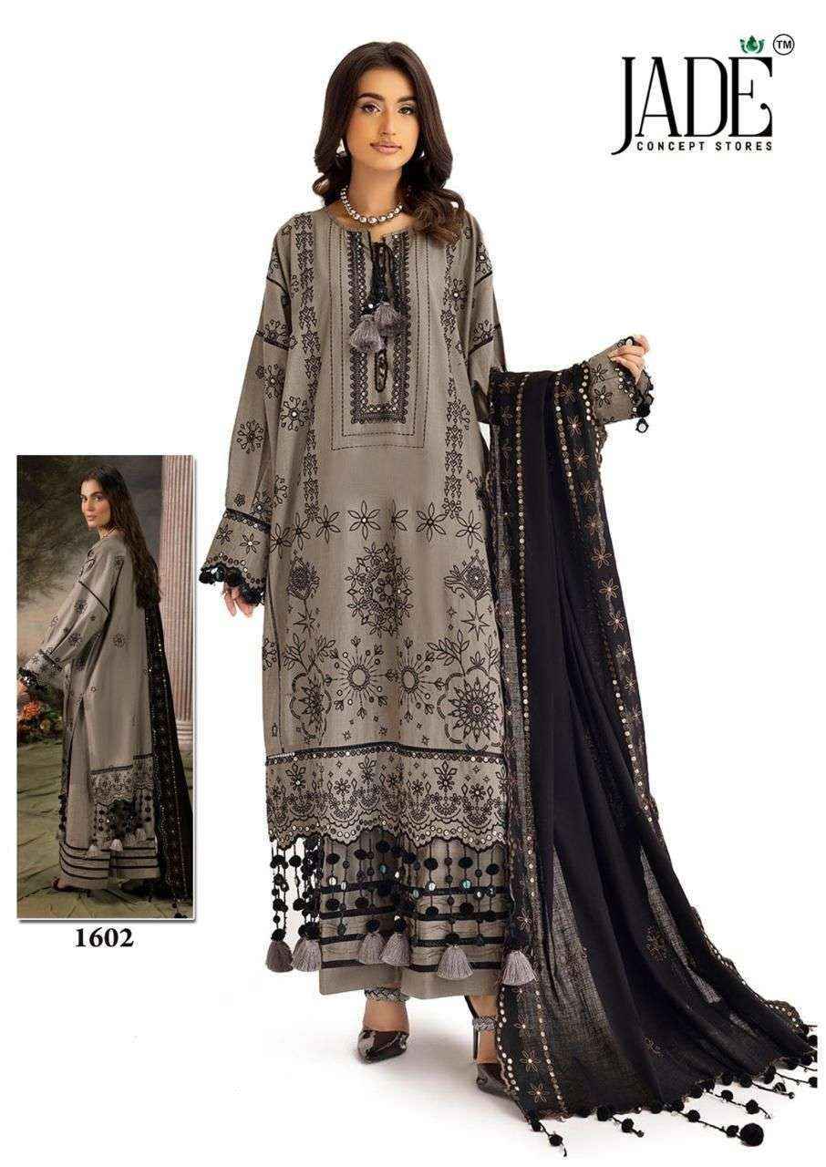 Jade Bin Saeed Heavy Luxury Vol 16 Lawn Cotton Salwar Kameez Wholesale Rate ( 6 Pcs Catalog )