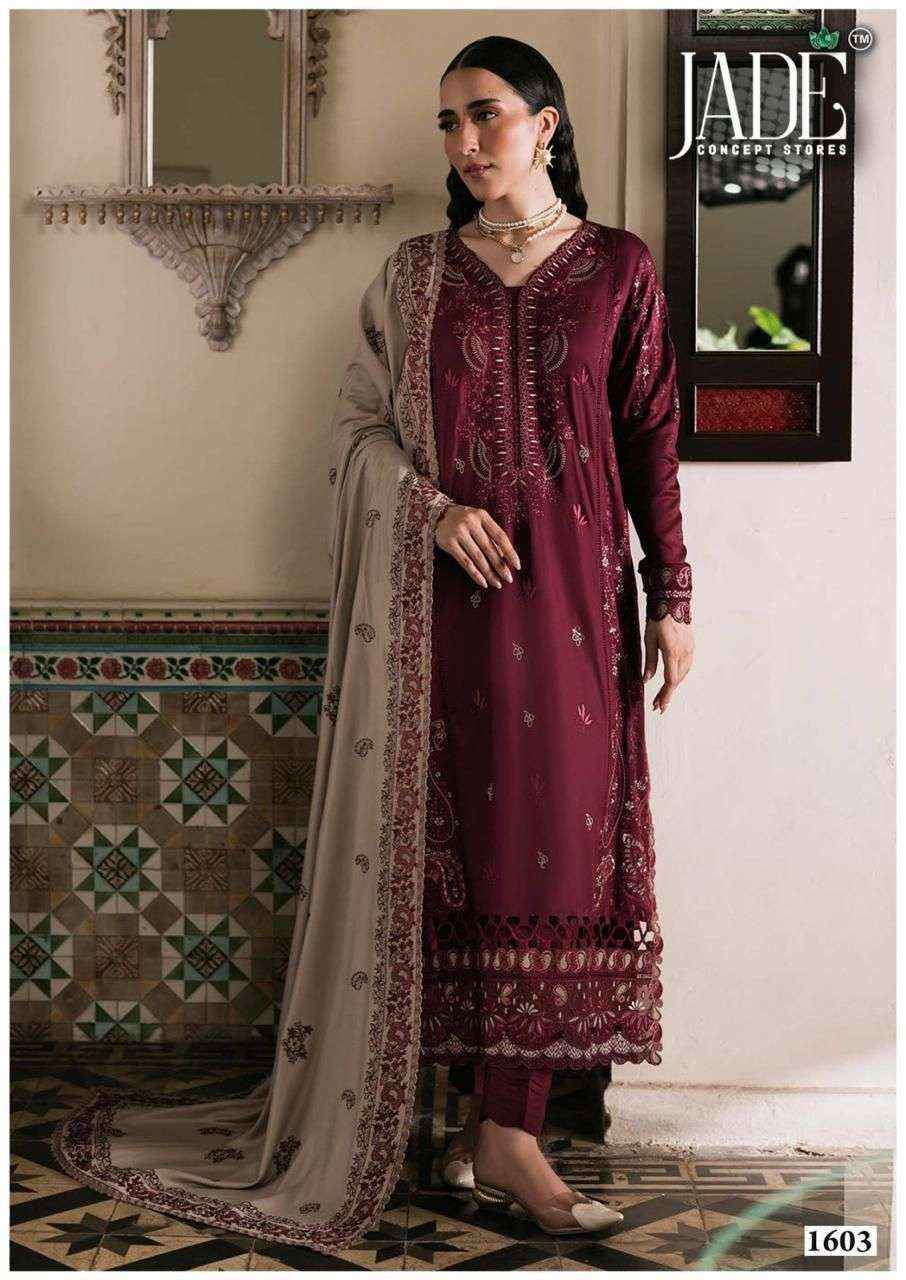 Jade Bin Saeed Heavy Luxury Vol 16 Lawn Cotton Salwar Kameez Wholesale Rate ( 6 Pcs Catalog )