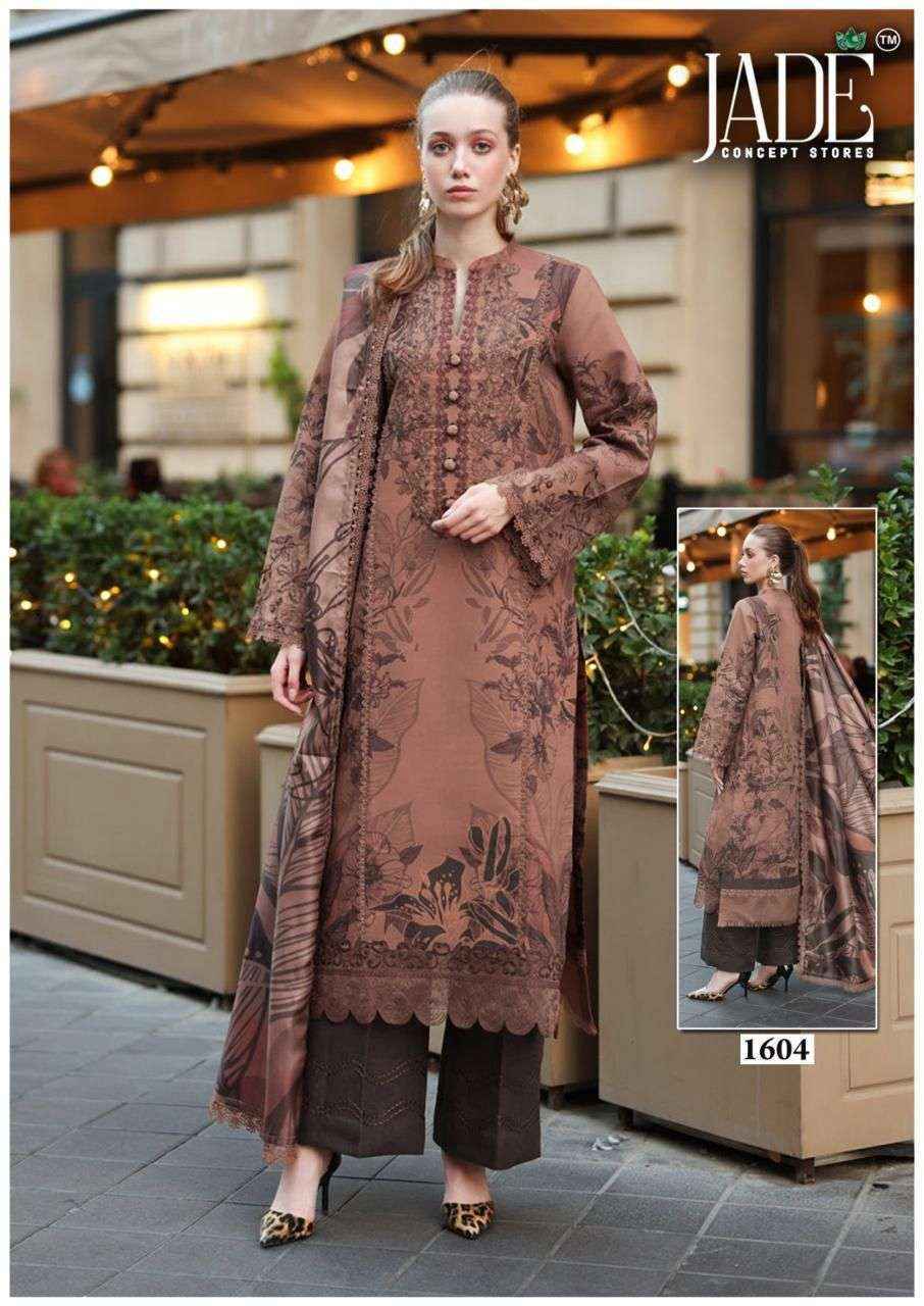 Jade Bin Saeed Heavy Luxury Vol 16 Lawn Cotton Salwar Kameez Wholesale Rate ( 6 Pcs Catalog )