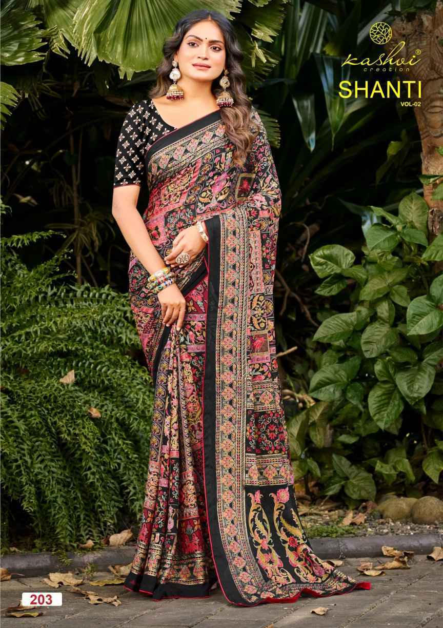 Kashvi Shanti Vol 2 Moss Foil Saree Wholesale Rate ( 8 Pcs Catalog )
