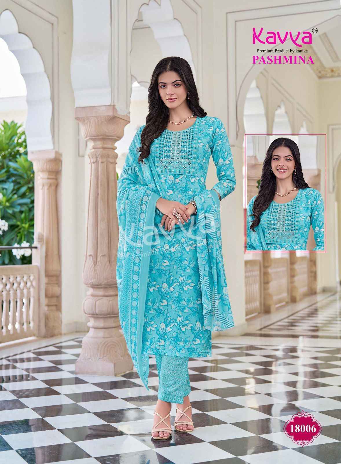 Kavya Pashmina Vol 18 Cotton Kurti Combo Set Wholesale Rate ( 10 Pcs Catalog )