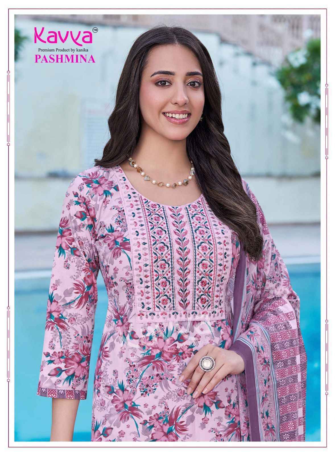 Kavya Pashmina Vol 18 Cotton Kurti Combo Set Wholesale Rate ( 10 Pcs Catalog )