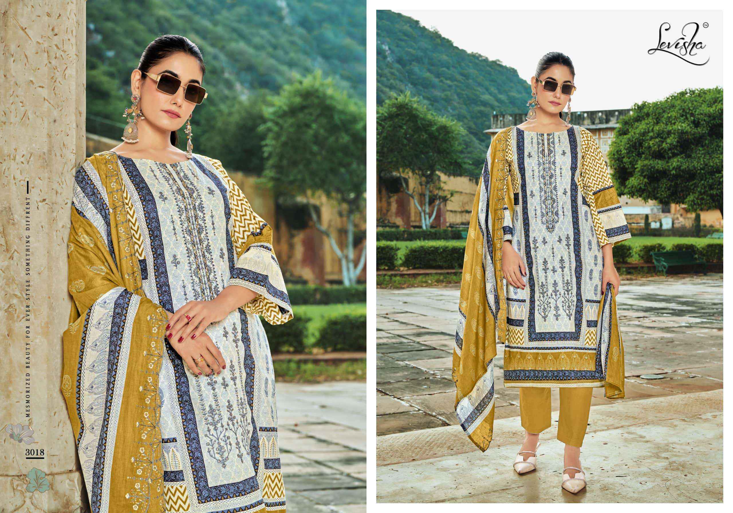 Levisha Bin Saeed Nx Vol 3 Cambric Cotton Dress Material Wholesale Price ( 6 Pcs Cataloue )