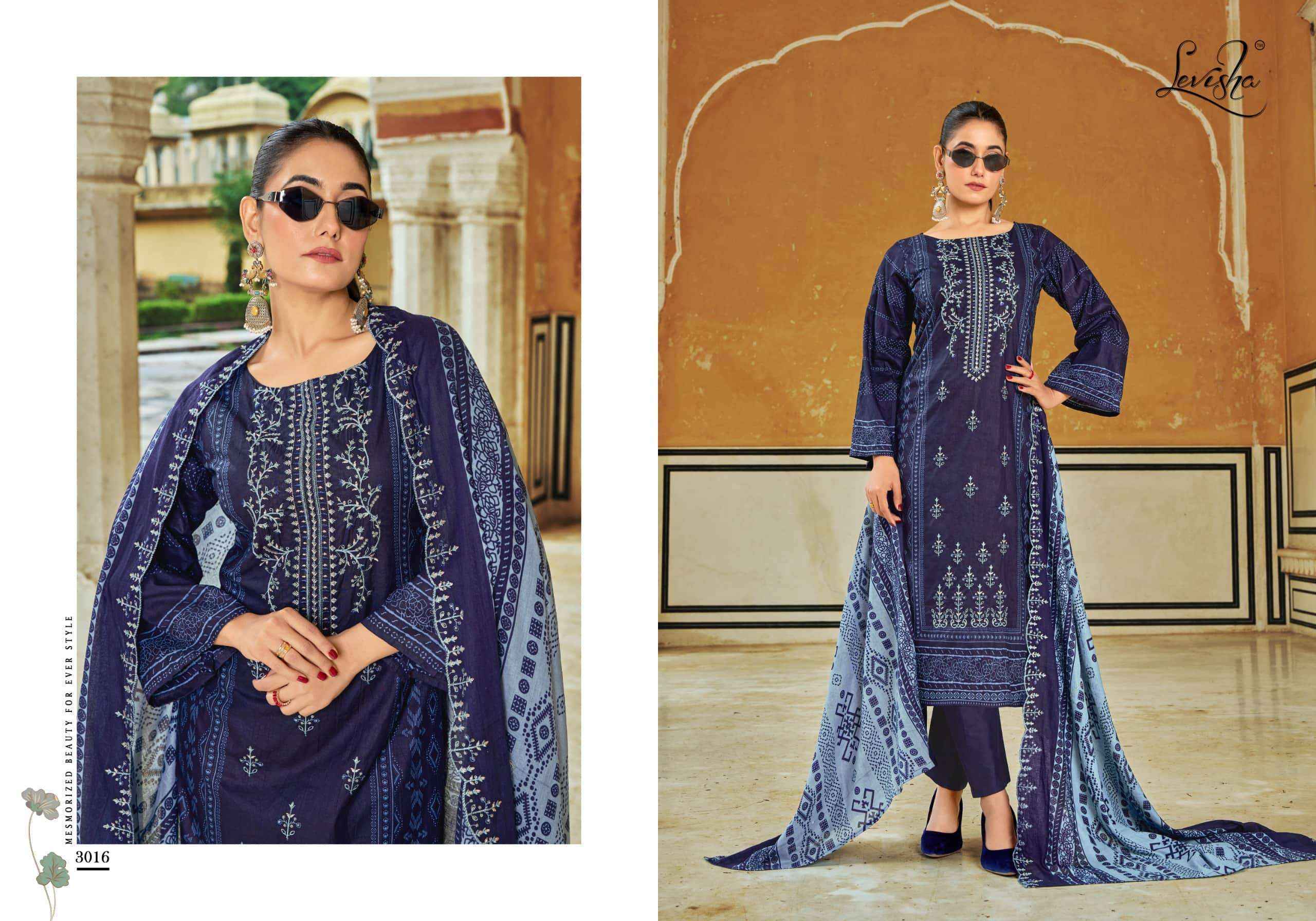 Levisha Bin Saeed Nx Vol 3 Cambric Cotton Dress Material Wholesale Price ( 6 Pcs Cataloue )