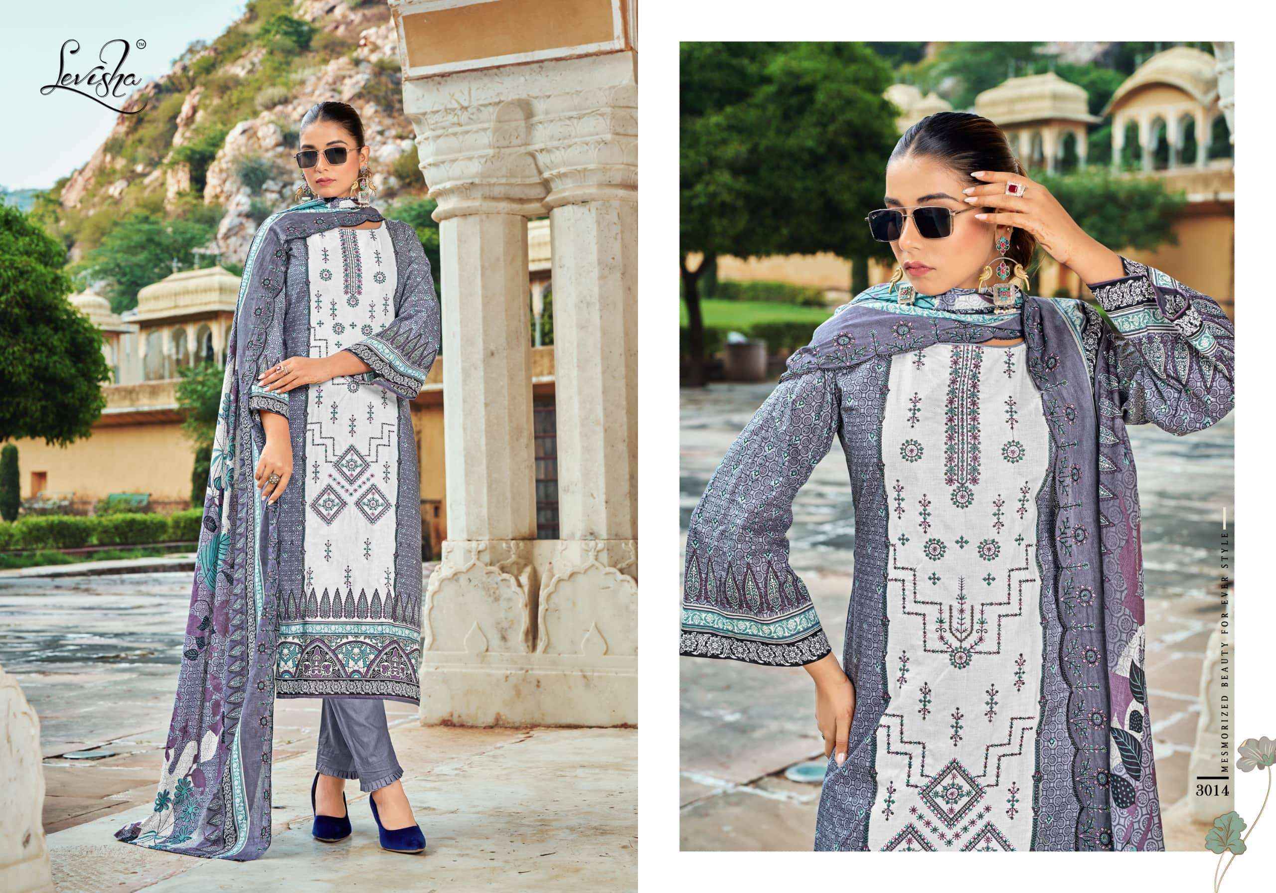 Levisha Bin Saeed Nx Vol 3 Exclusive Pakistani Style Cotton Salwar Kameez Wholesale Rate ( 6 Pcs Catalog )