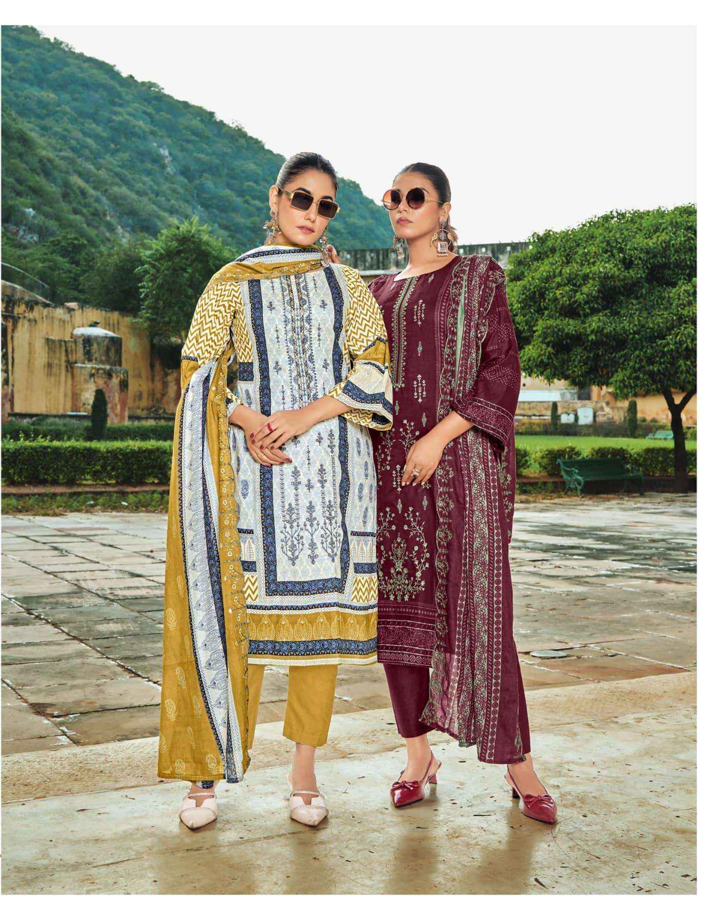 Levisha Bin Saeed Nx Vol 3 Exclusive Pakistani Style Cotton Salwar Kameez Wholesale Rate ( 6 Pcs Catalog )