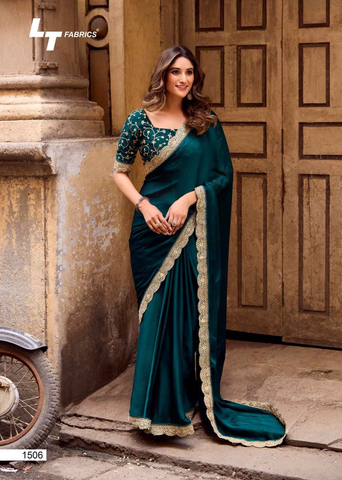 LT Fabrics Mangolia Vol 15 Malai Silk Saree Wholesale Rate ( 6 Pcs Catalog )