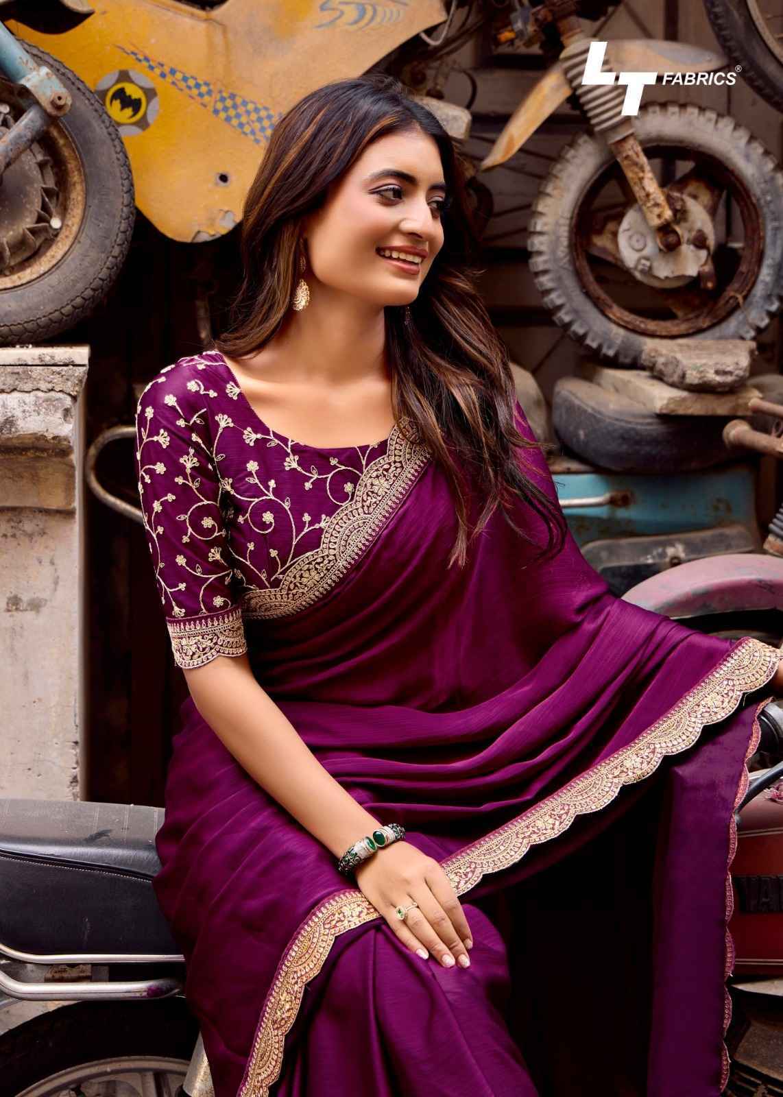 LT Fabrics Mangolia Vol 15 Malai Silk Saree Wholesale Rate ( 6 Pcs Catalog )