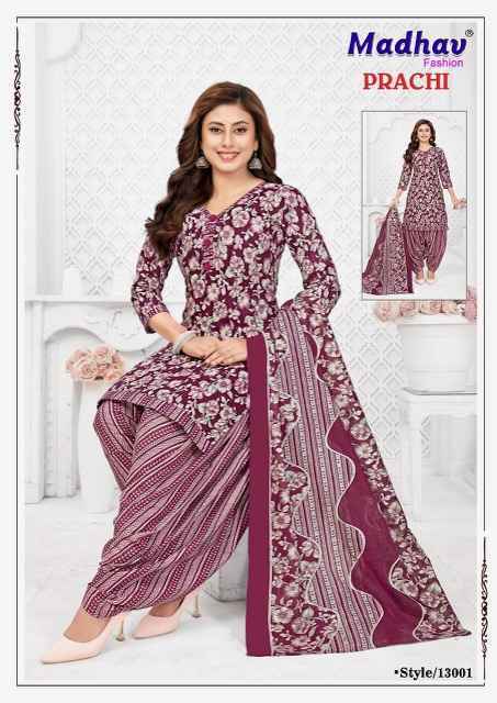 Madhav Fashion Prachi Vol-13 Cotton Dress Material Wholesale Price ( 10 pcs Catalogue )