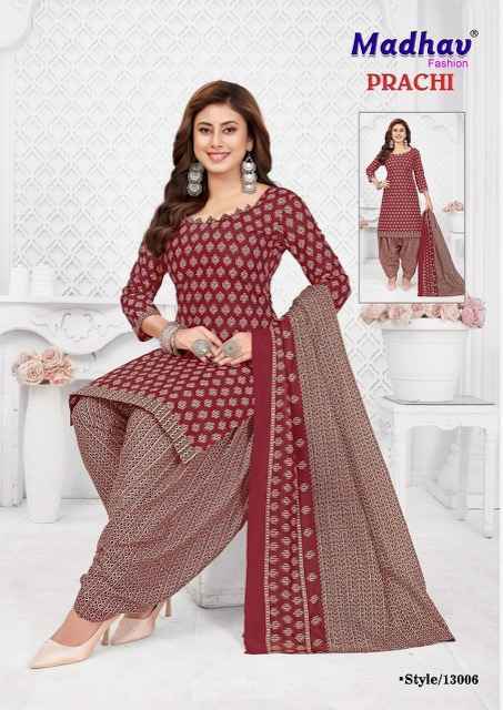 Madhav Fashion Prachi Vol-13 Cotton Dress Material Wholesale Price ( 10 pcs Catalogue )