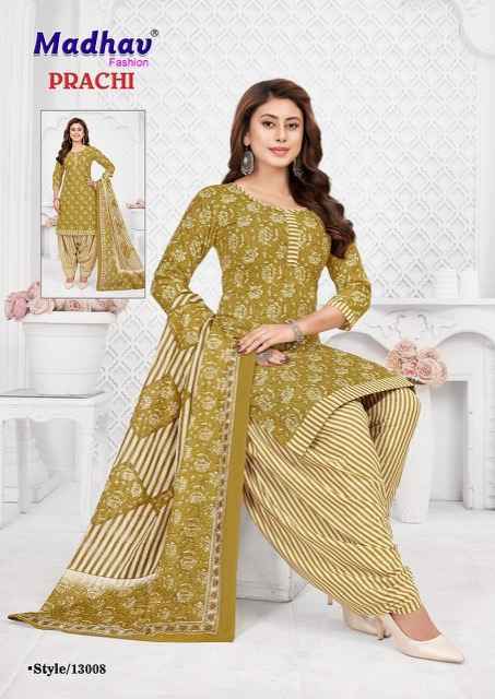 Madhav Fashion Prachi Vol-13 Cotton Dress Material Wholesale Price ( 10 pcs Catalogue )