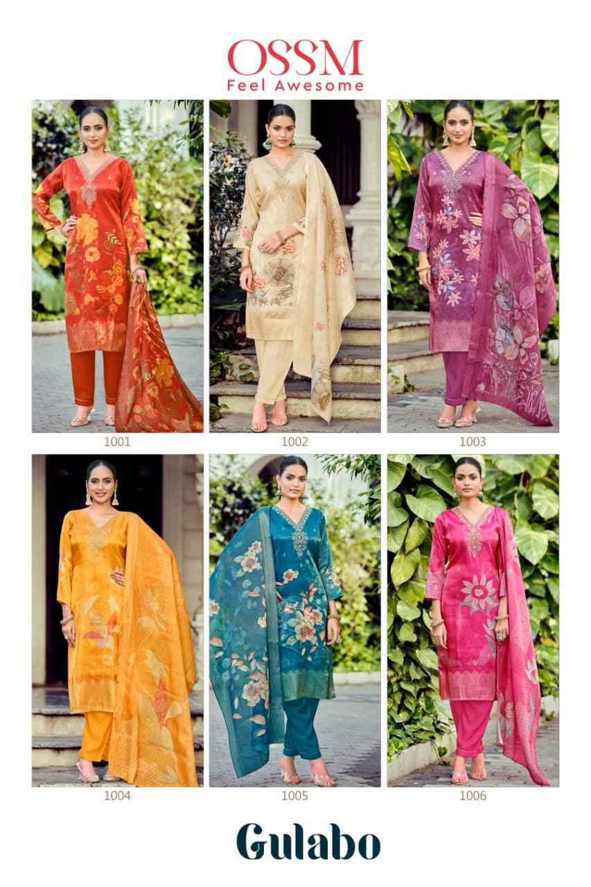 Ossm Golabo Simmer Silk Kurti Combo Set Wholesale Rate ( 6 Pcs Catalog )