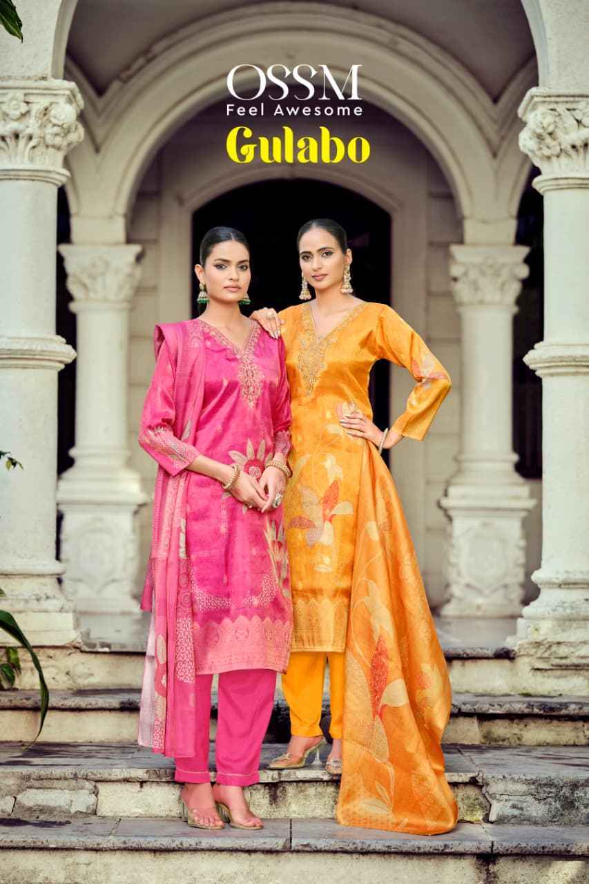 Ossm Golabo Simmer Silk Kurti Combo Set Wholesale Rate ( 6 Pcs Catalog )