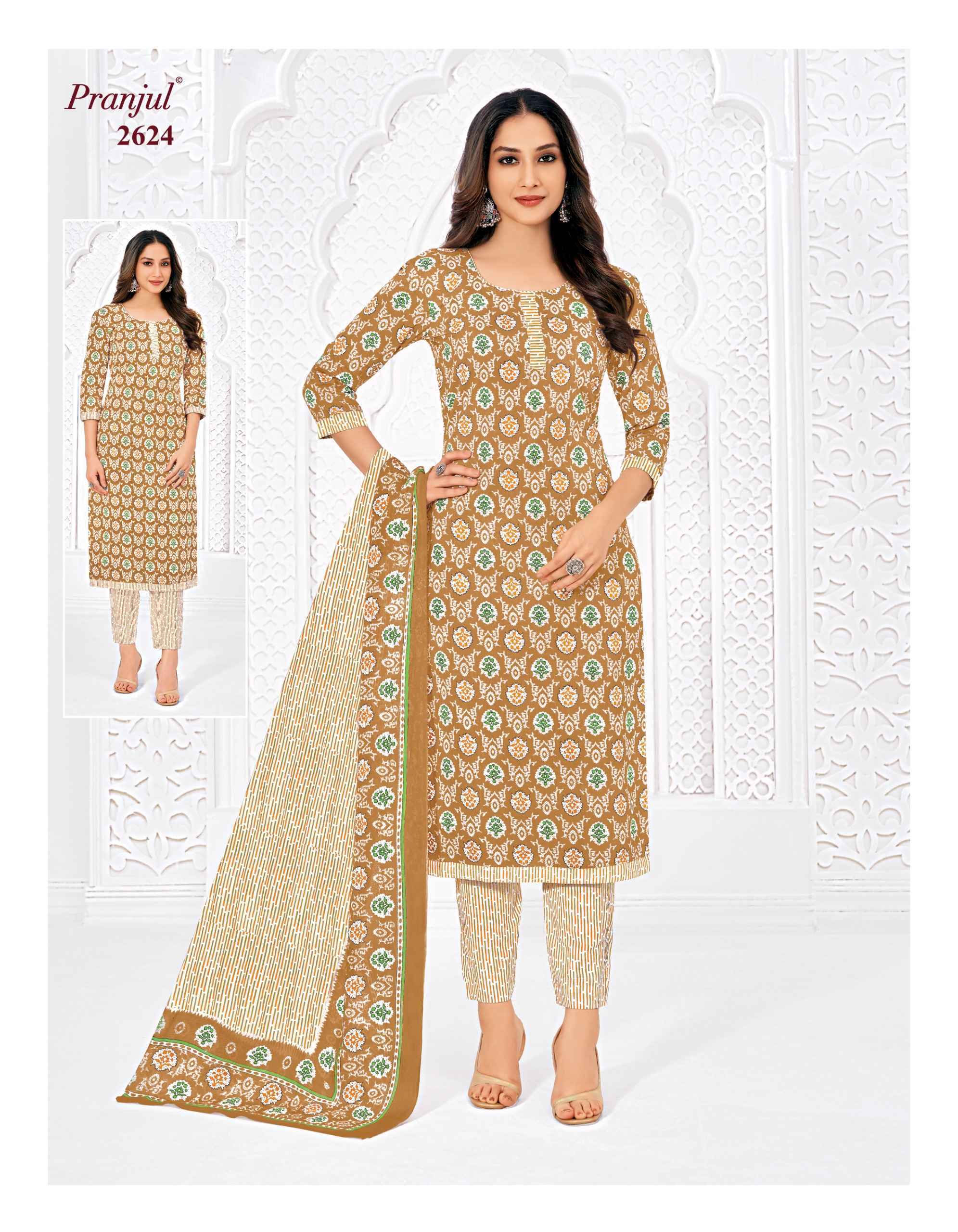 Pranjul Priyanka Vol 26 Printed Heavy Cotton Ladies Dress Exporters