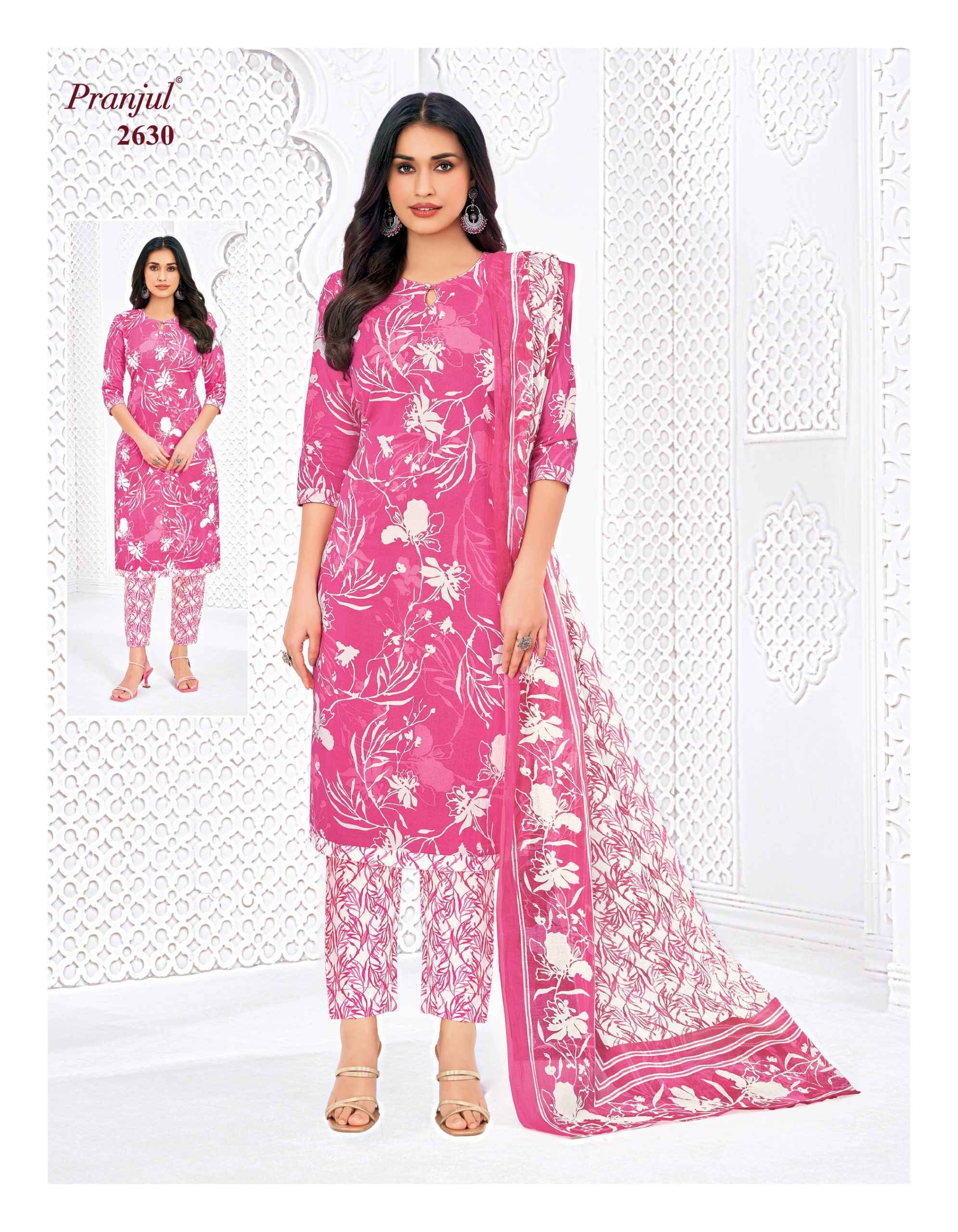 Pranjul Priyanka Vol 26 Printed Heavy Cotton Ladies Dress Exporters