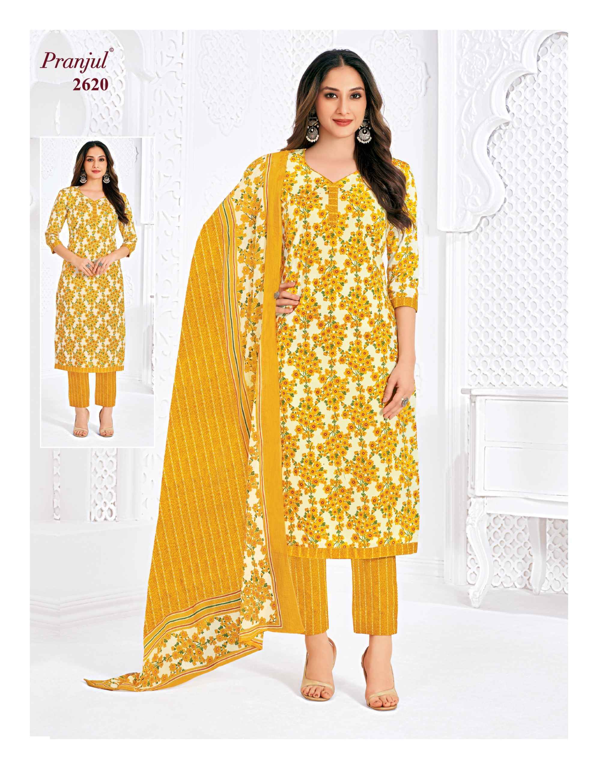 Pranjul Priyanka Vol 26 Printed Heavy Cotton Ladies Dress Exporters