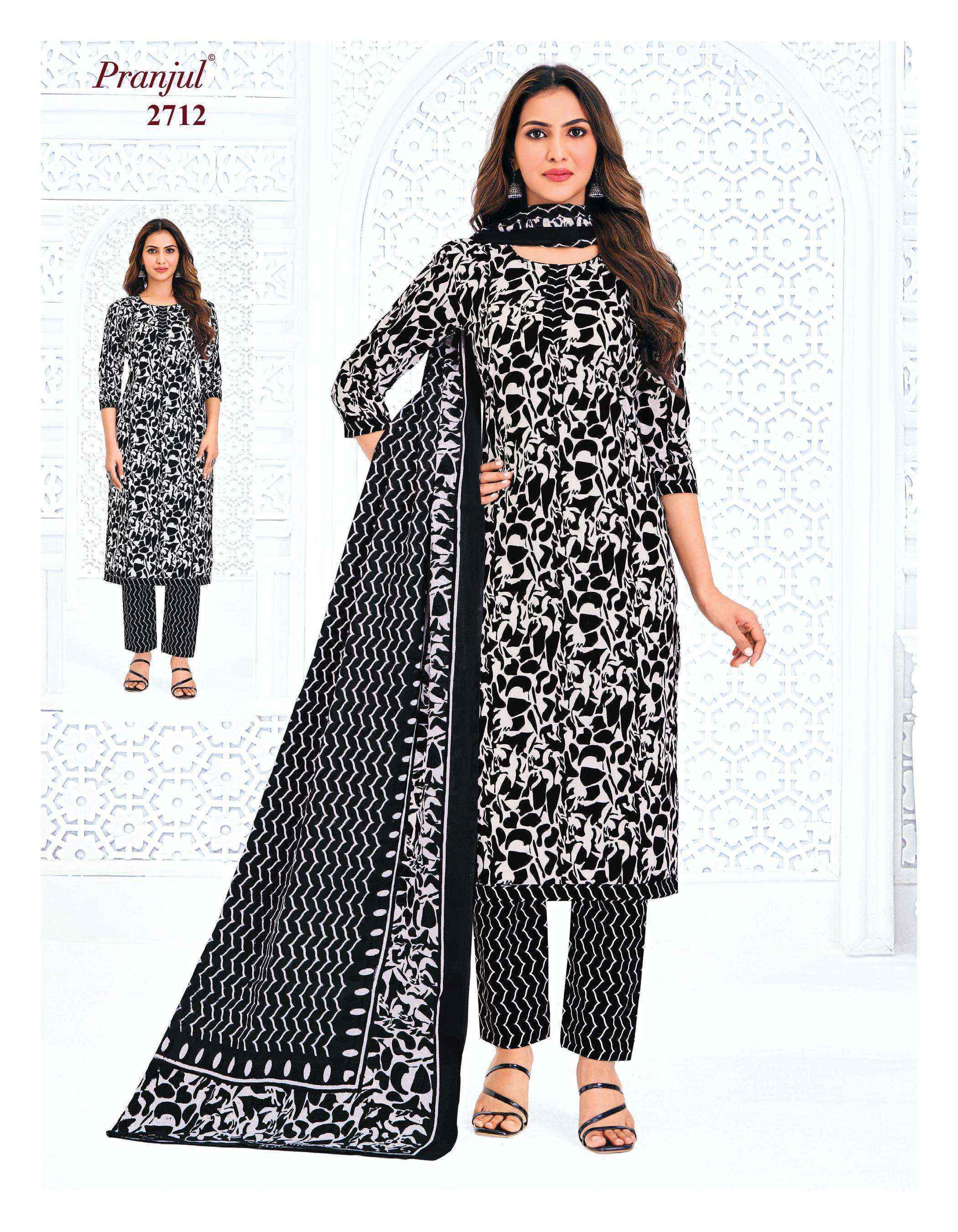 Pranjul Priyanka Vol 27 Cotton Salwar Kameez Wholesale Rate ( 36 Pcs Catalog )