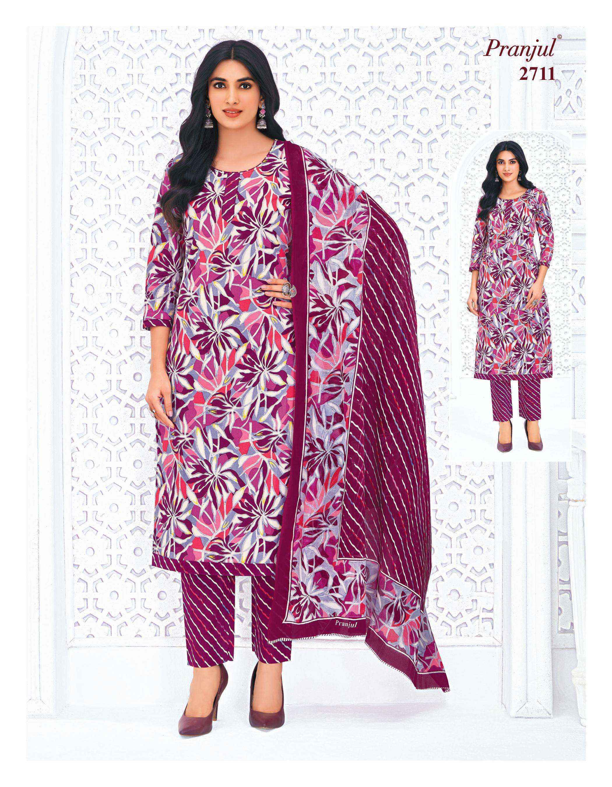 Pranjul Priyanka Vol 27 Readymade Cotton Suit Wholesale Rate ( 36 Pcs Catalog )