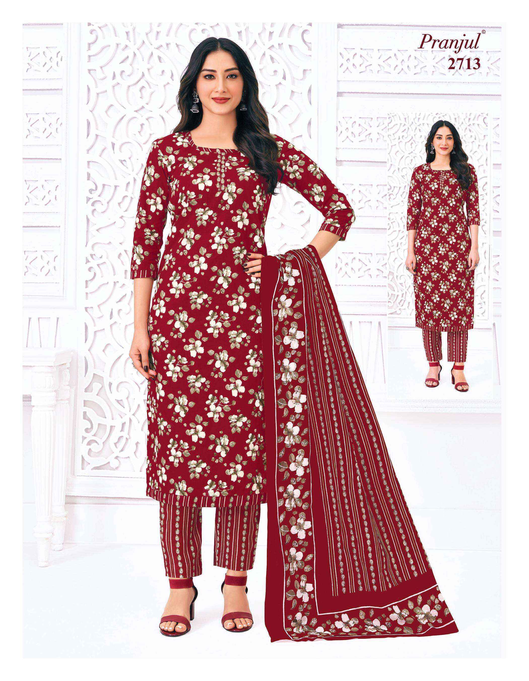 Pranjul Priyanka Vol 27 Readymade Cotton Suit Wholesale Rate ( 36 Pcs Catalog )