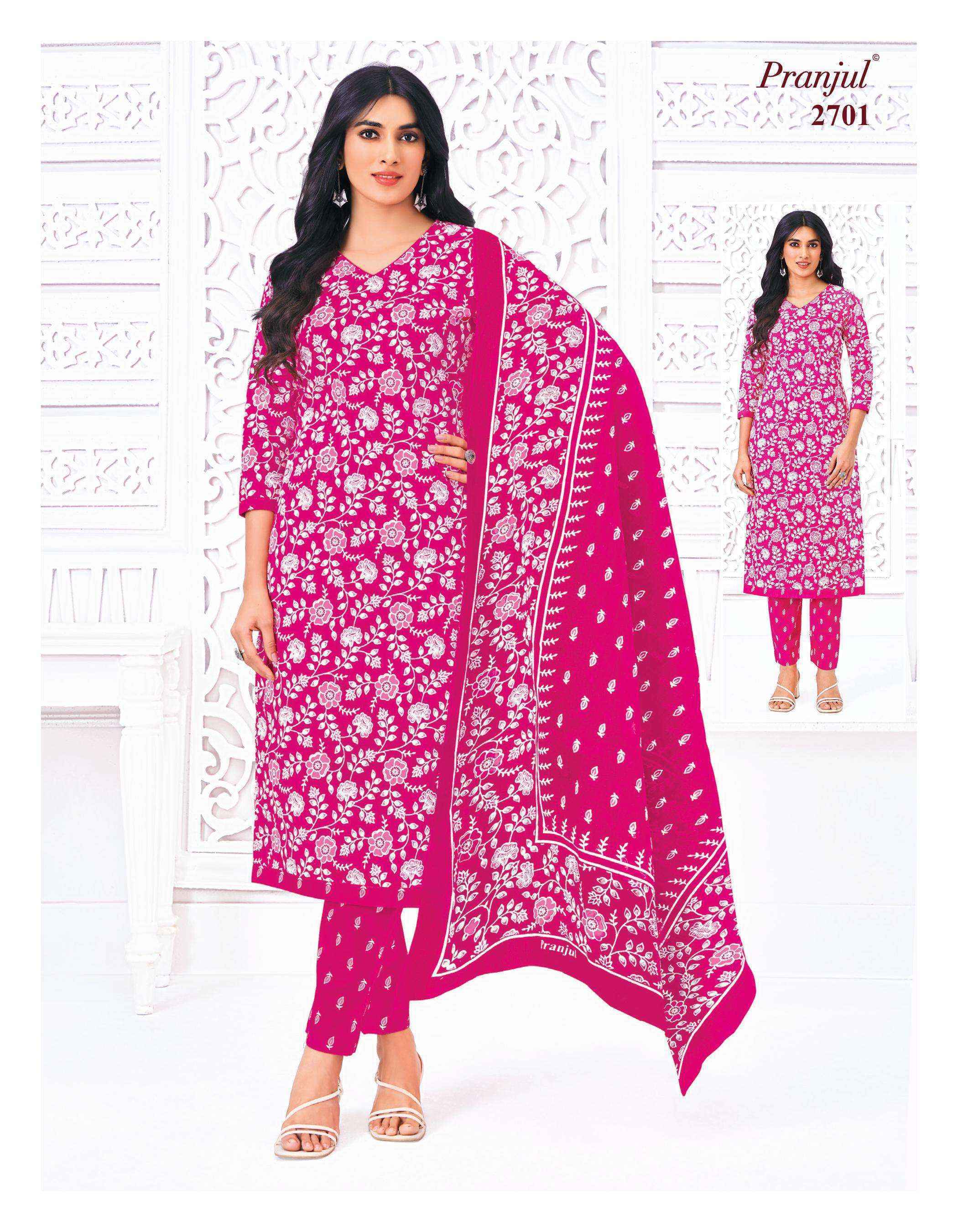 Pranjul Priyanka Vol 27 Readymade Cotton Suit Wholesale Rate ( 36 Pcs Catalog )