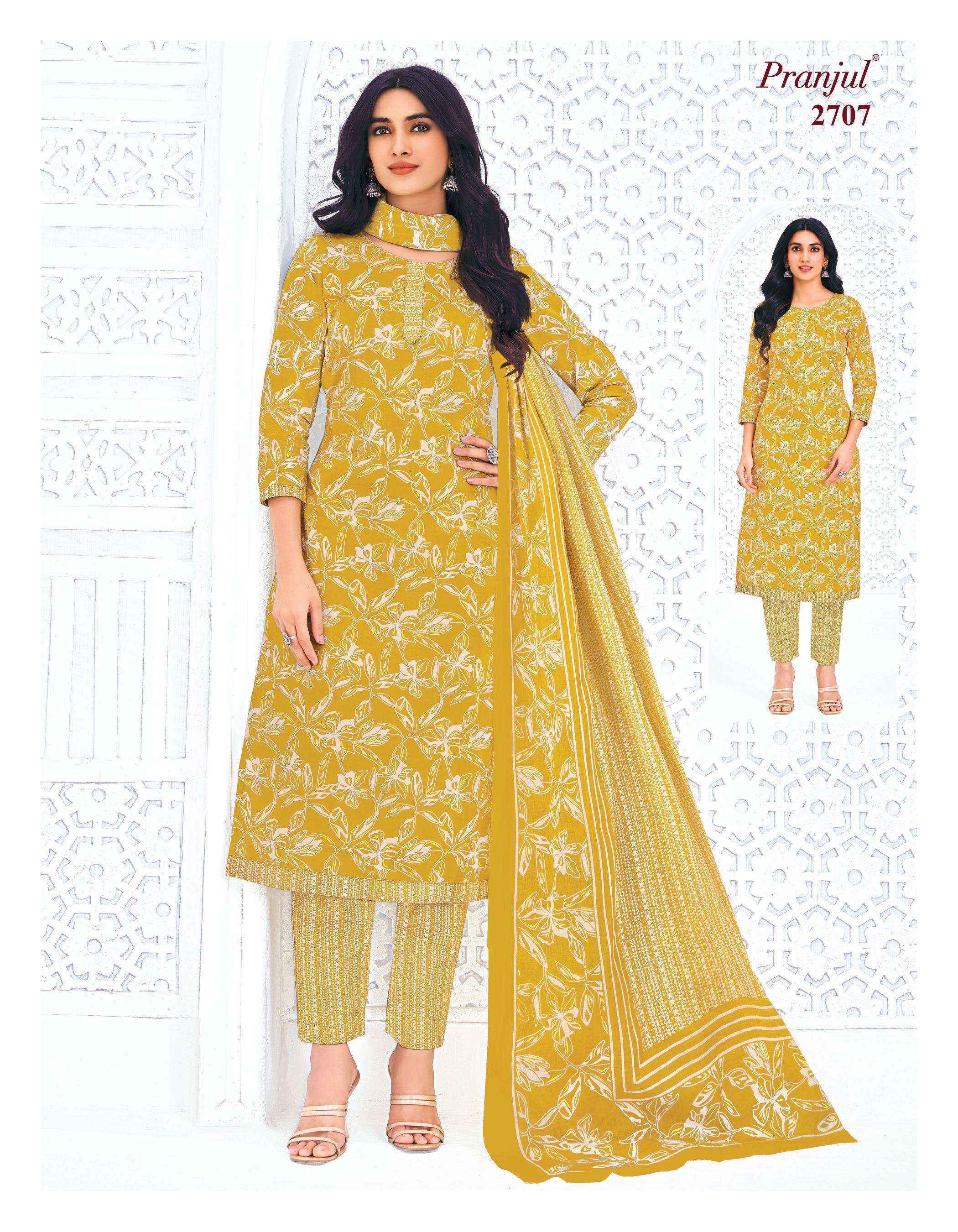 Pranjul Priyanka Vol 27 Readymade Cotton Suit Wholesale Rate ( 36 Pcs Catalog )