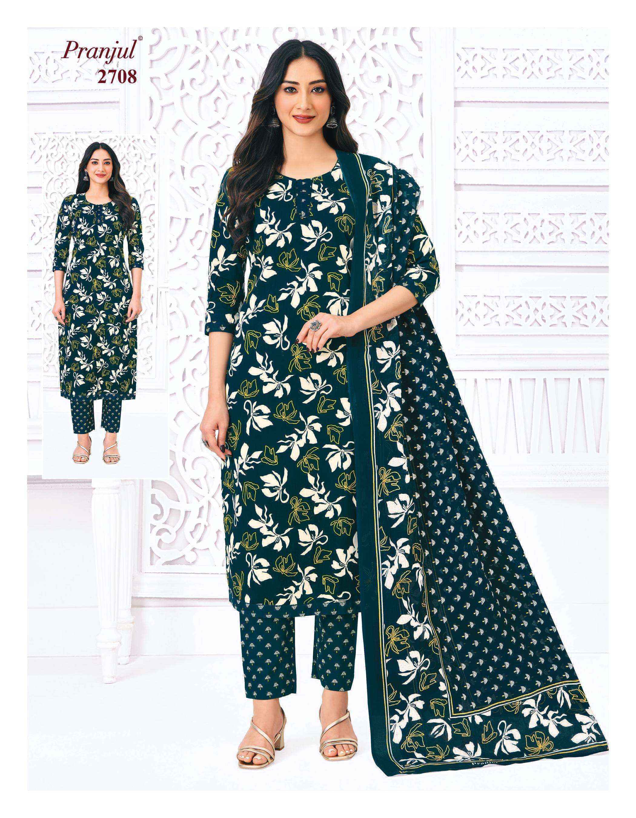 Pranjul Priyanka Vol 27 Readymade Cotton Suit Wholesale Rate ( 36 Pcs Catalog )