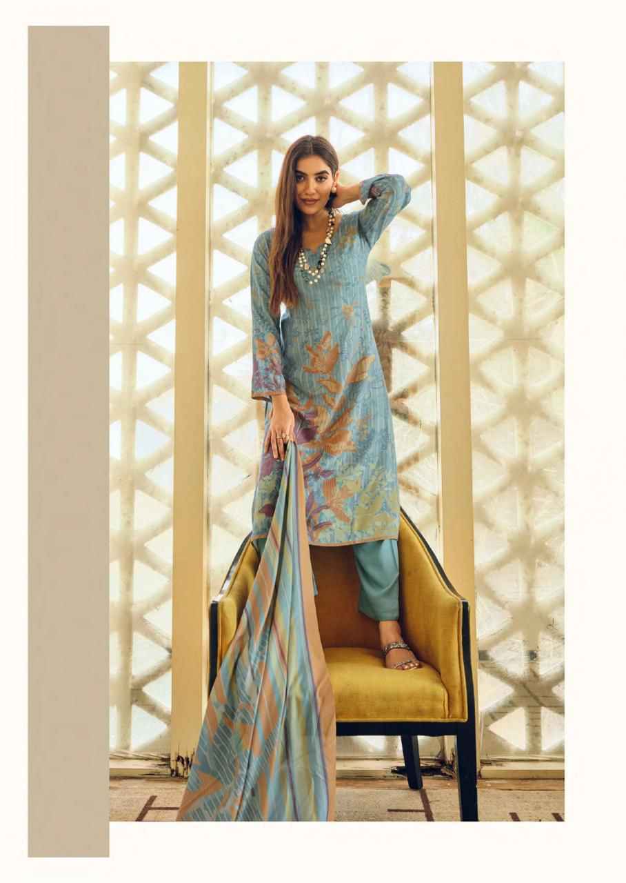 PRM Trendz Gulfem Viscouse Pashmina Salwar Kameez Wholesale Rate ( 6 Pcs Catalog )