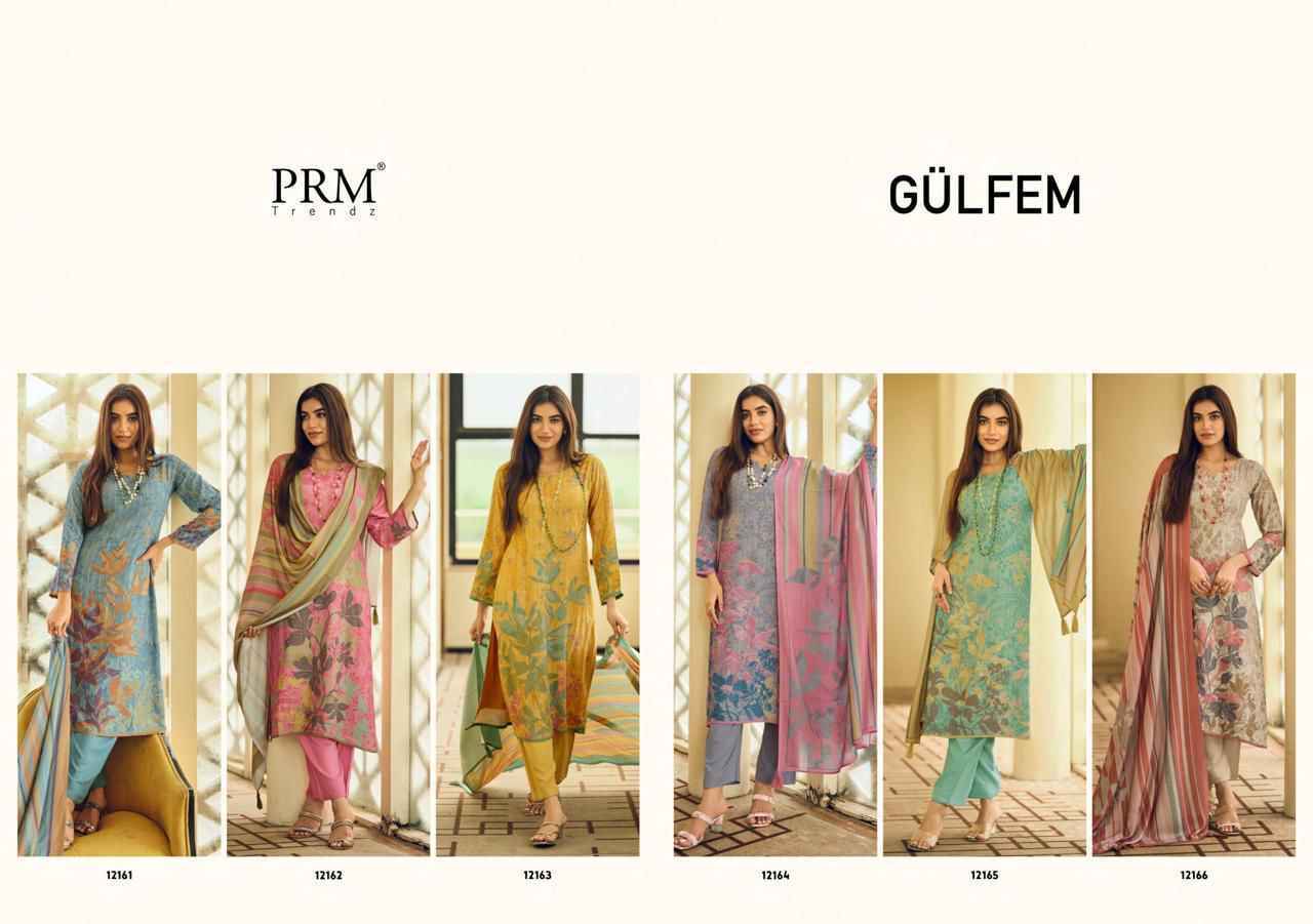 PRM Trendz Gulfem Viscouse Pashmina Salwar Kameez Wholesale Rate ( 6 Pcs Catalog )