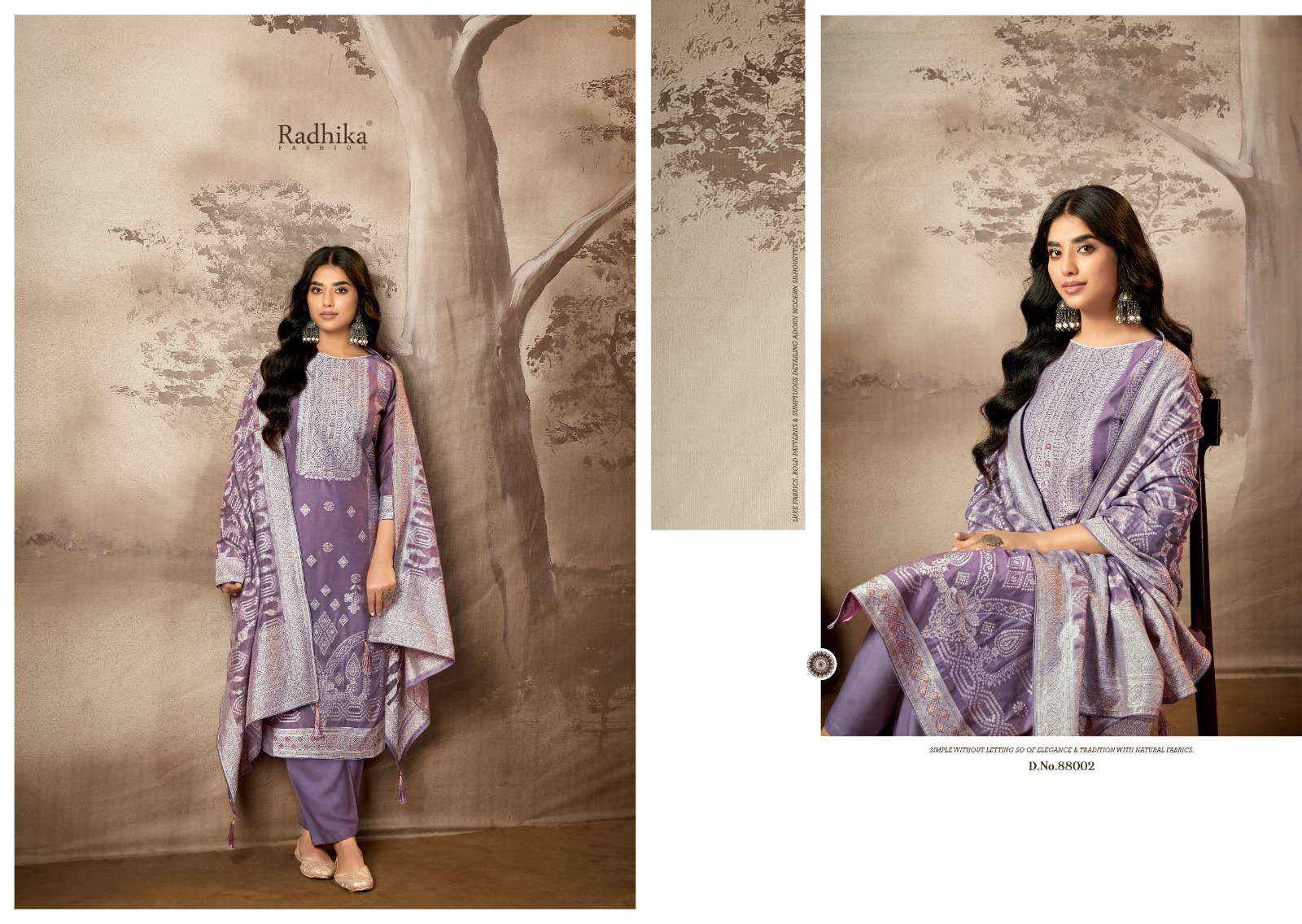 Radhika Azara Banarsi Adha Vol 8 Fancy Cotton Jacquard Suit Wholesale Rate ( 6 Pcs Catalog )