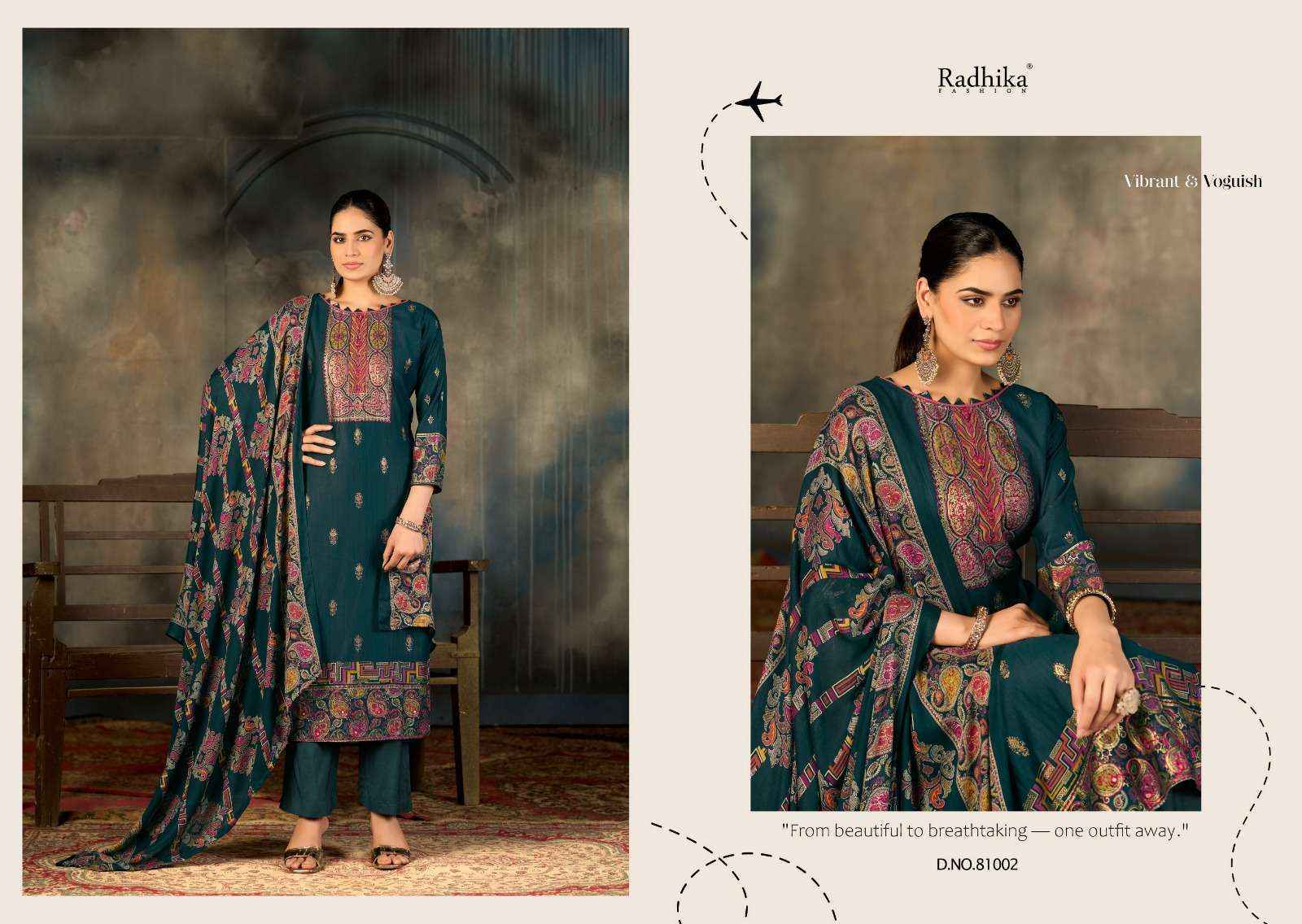 Radhika Fashion Azara Niharika Viscose Salwar Kameez Wholesale Rate ( 4 Pcs Catalog )