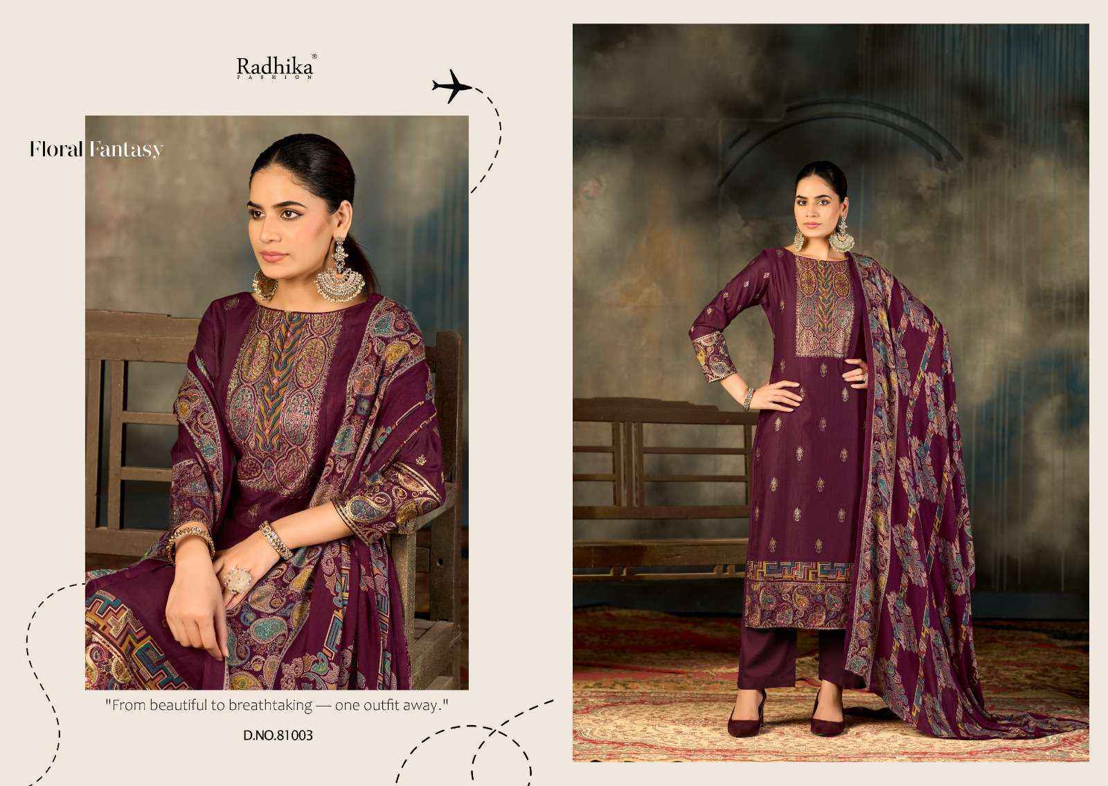 Radhika Fashion Azara Niharika Viscose Salwar Kameez Wholesale Rate ( 4 Pcs Catalog )