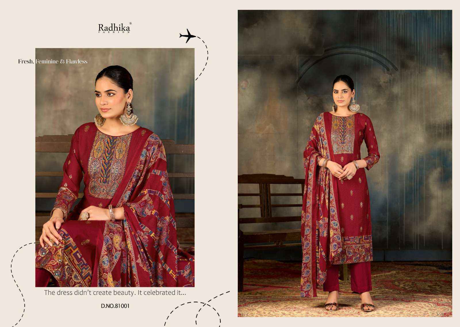 Radhika Fashion Azara Niharika Viscose Salwar Kameez Wholesale Rate ( 4 Pcs Catalog )