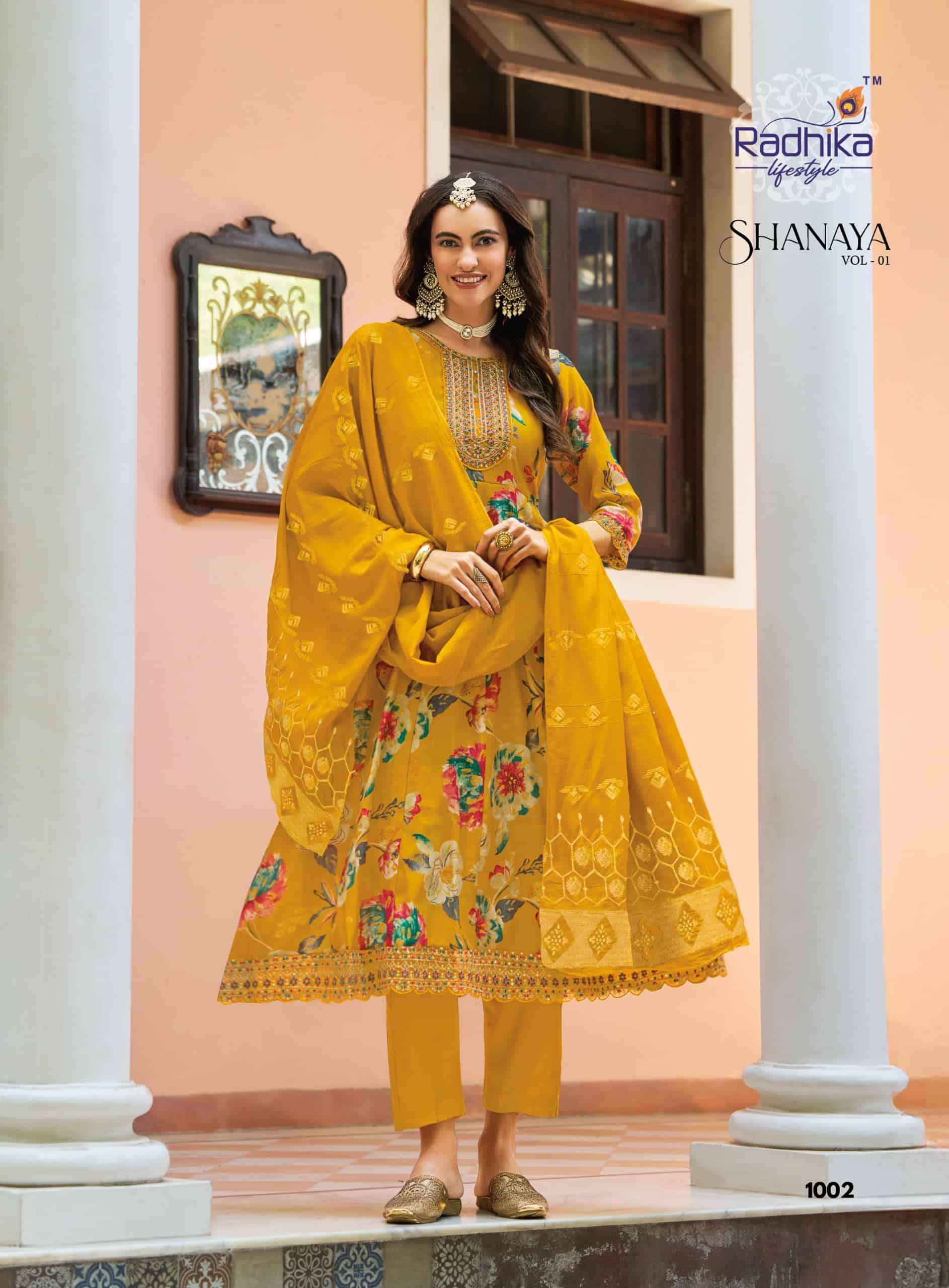 Radhika Lifestyle Shanaya Vol 1 kurti wholesale market in surat ( 6 Pcs Catalogue )