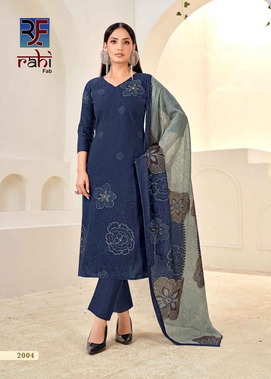 Rahi Fab Rising Silver Vol 2 Cotton Salwar Kameez Wholesale Rate ( 8 Pcs Catalog )