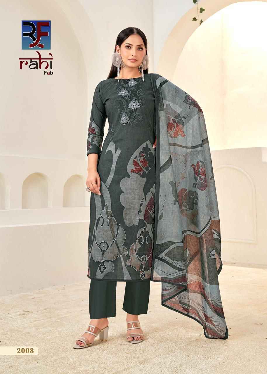Rahi Fab Rising Silver Vol 2 Cotton Salwar Kameez Wholesale Rate ( 8 Pcs Catalog )