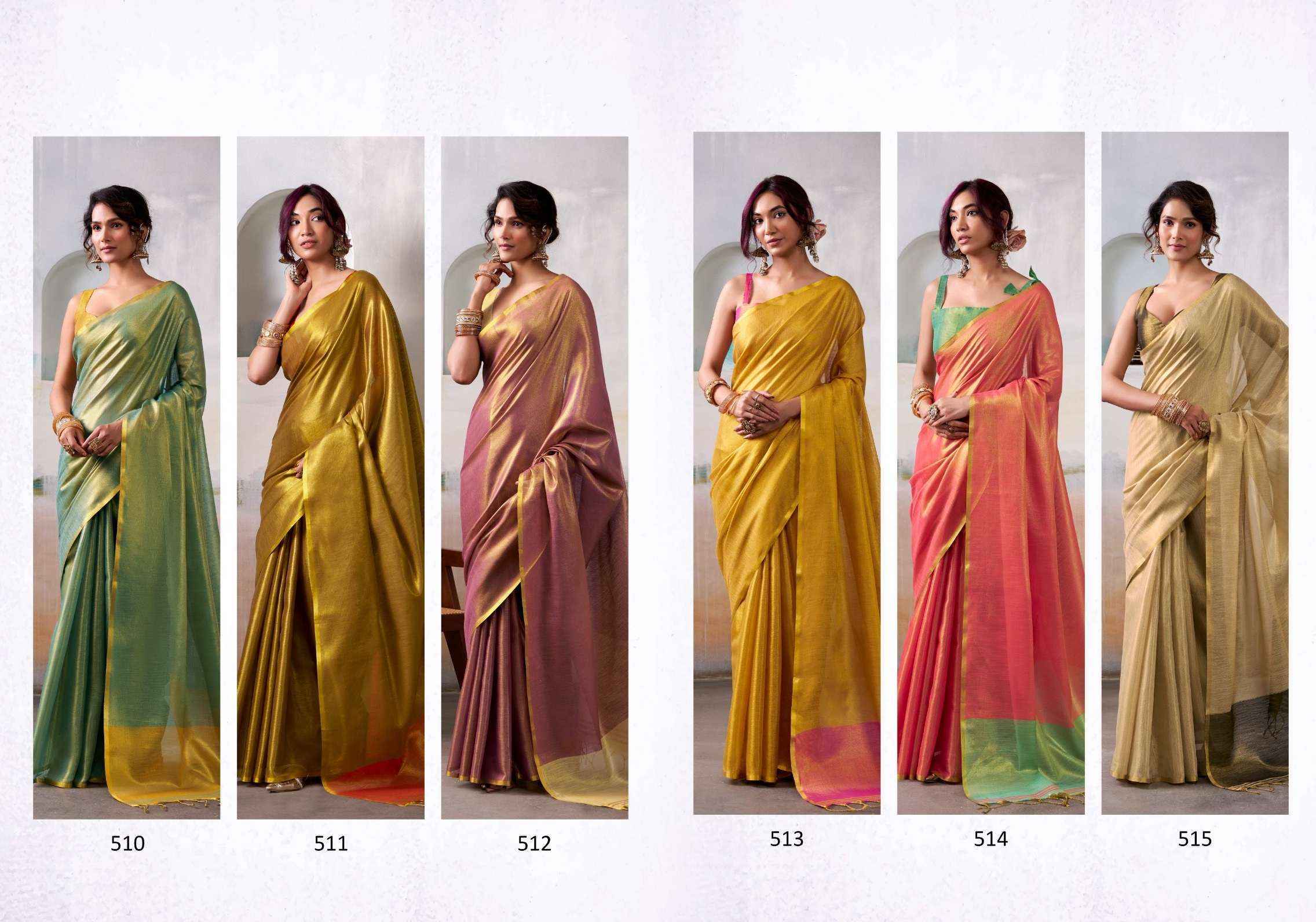 Rajpath Anvika Tissue Silk Saree Wholesale Rate ( 6 Pcs Catalog )