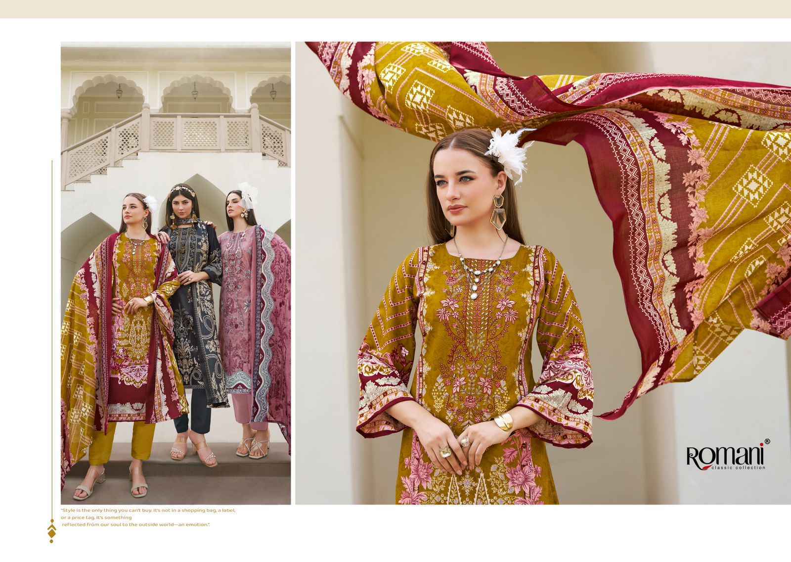 Romani Aarzu Vol 23 Cotton Salwar Kameez Wholesale Rate ( 8 Pcs Catalog )