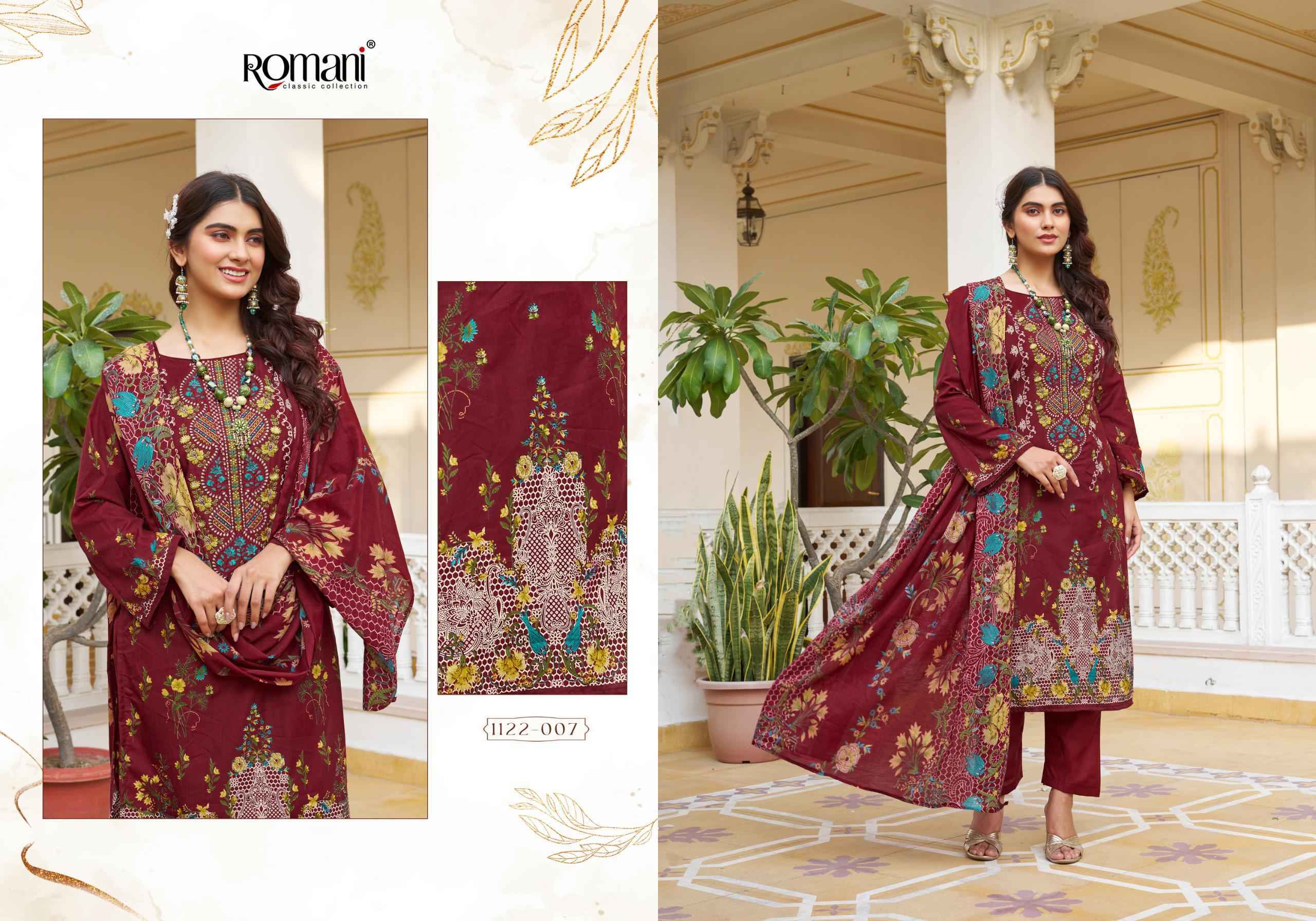 Romani Aarzu Vol 24 Cotton Salwar Kameez Wholesale Rate ( 8 Pcs Catalog )