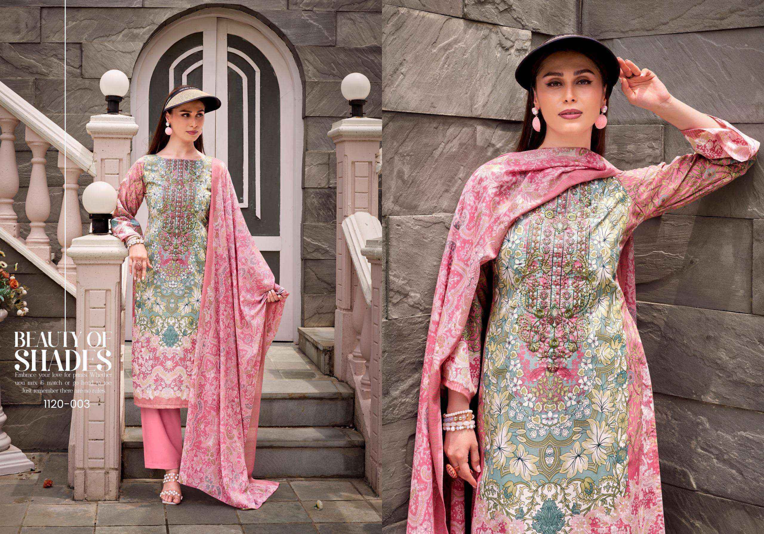 Romani Needle Wonder Vol 5 Cotton Salwar Kameez Wholesale Rate ( 8 Pcs Catalog )