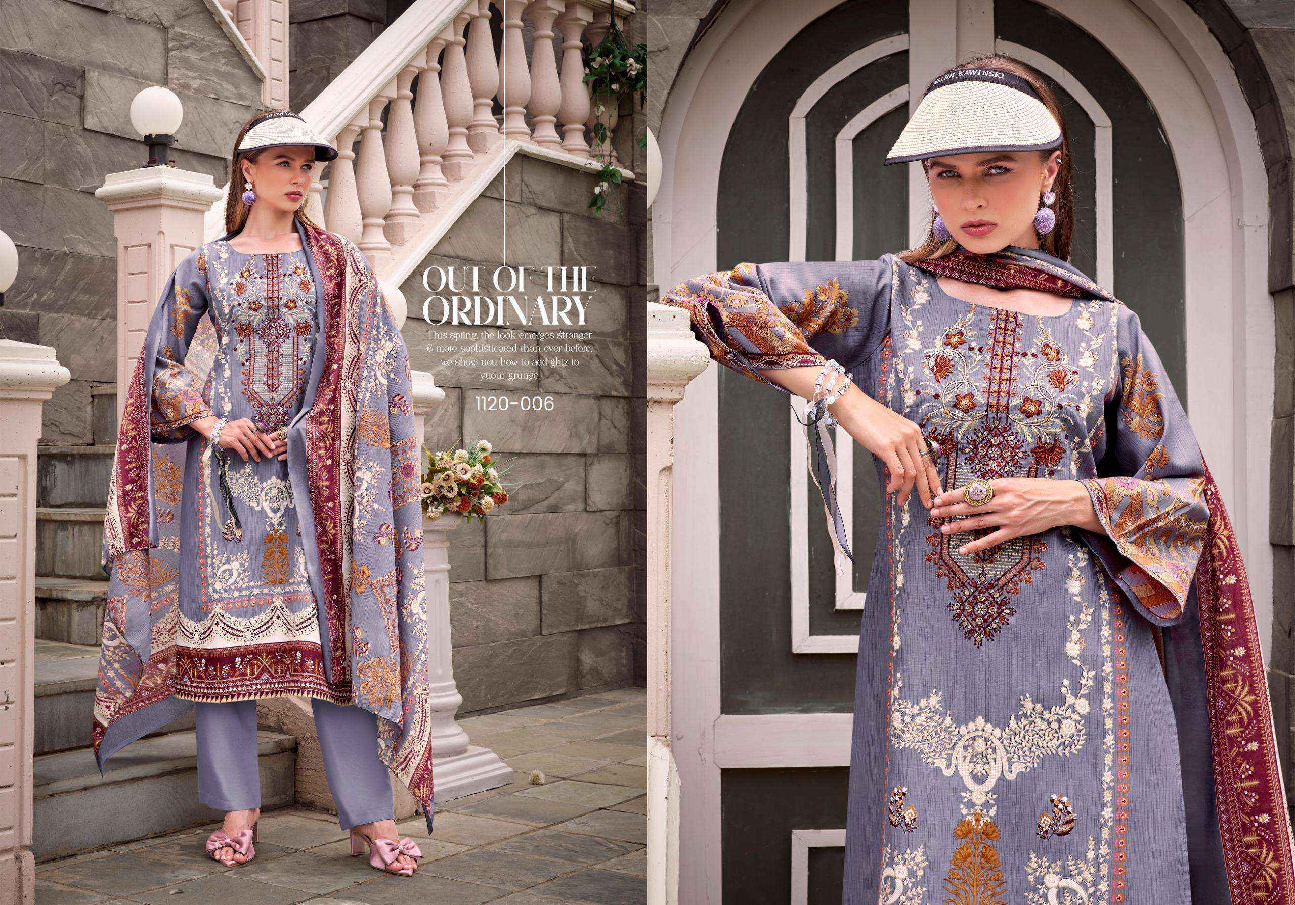 Romani Needle Wonder Vol 5 Cotton Salwar Kameez Wholesale Rate ( 8 Pcs Catalog )