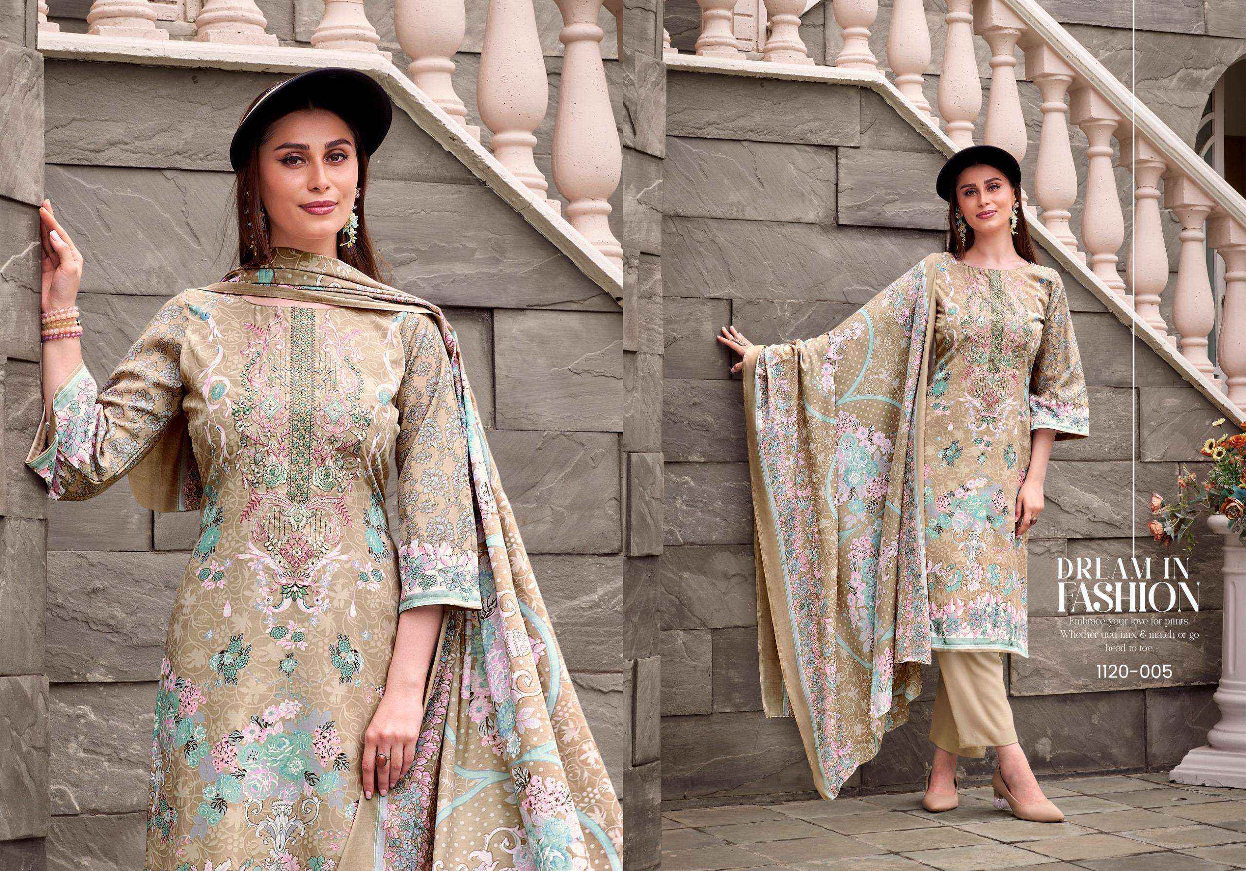 Romani Needle Wonder Vol 5 Cotton Salwar Kameez Wholesale Rate ( 8 Pcs Catalog )