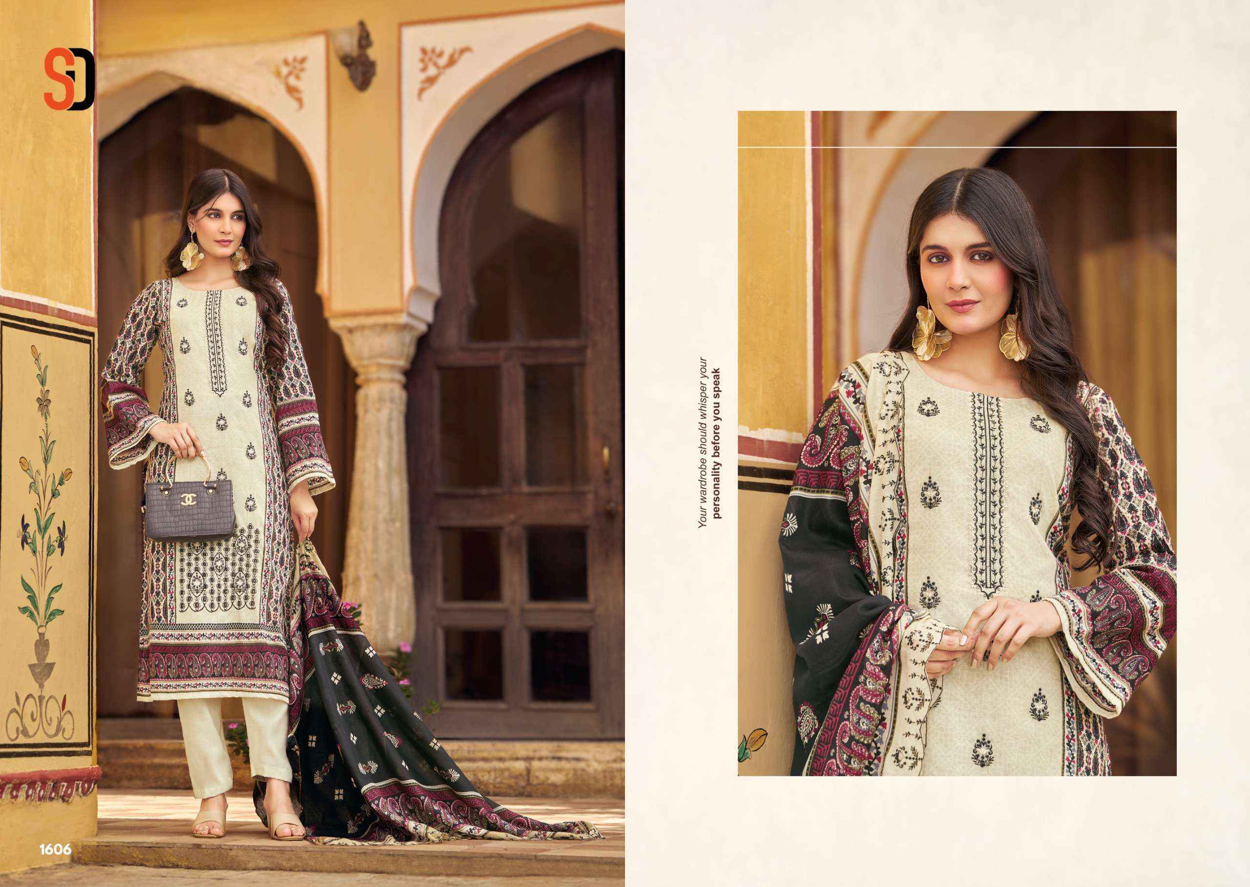 Shraddha Designer Bin Saeed Vol 16 Cotton Dress Material Surat Textile Bazaar ( 8 pcs Cataloge )