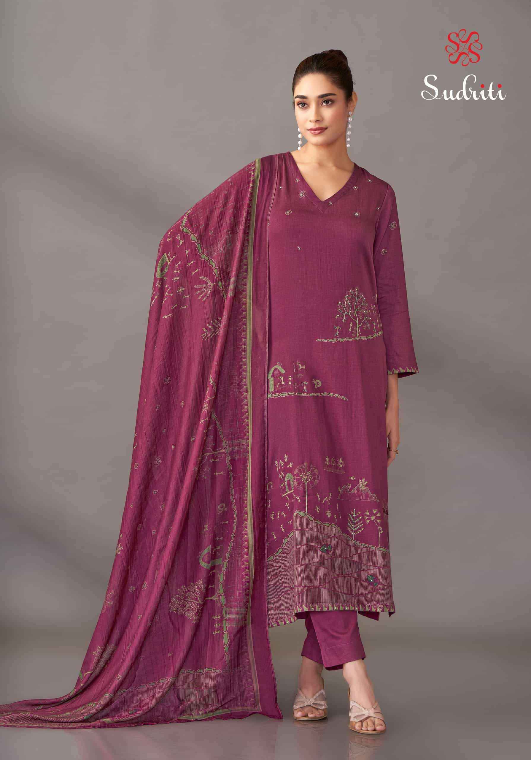 Sudriti Habiba Italian Satin Salwar Kameez Wholesale Rate ( 6 Pcs Catalog )