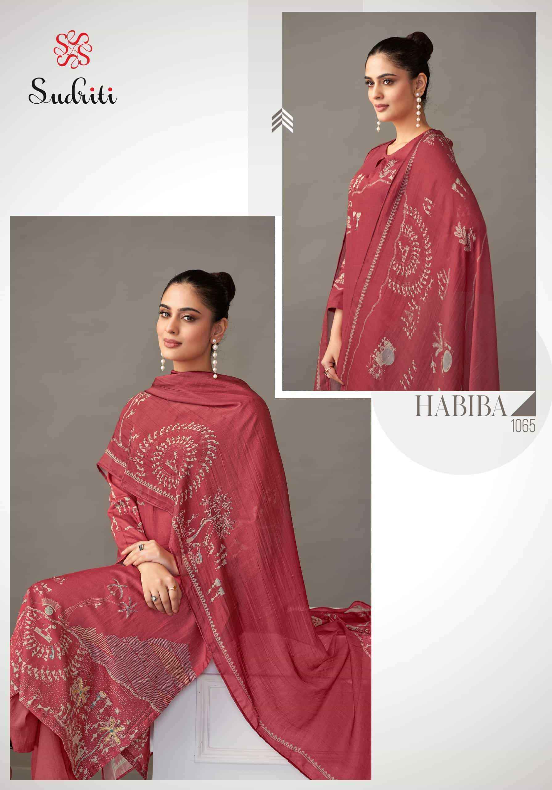 Sudriti Habiba Italian Satin Salwar Kameez Wholesale Rate ( 6 Pcs Catalog )