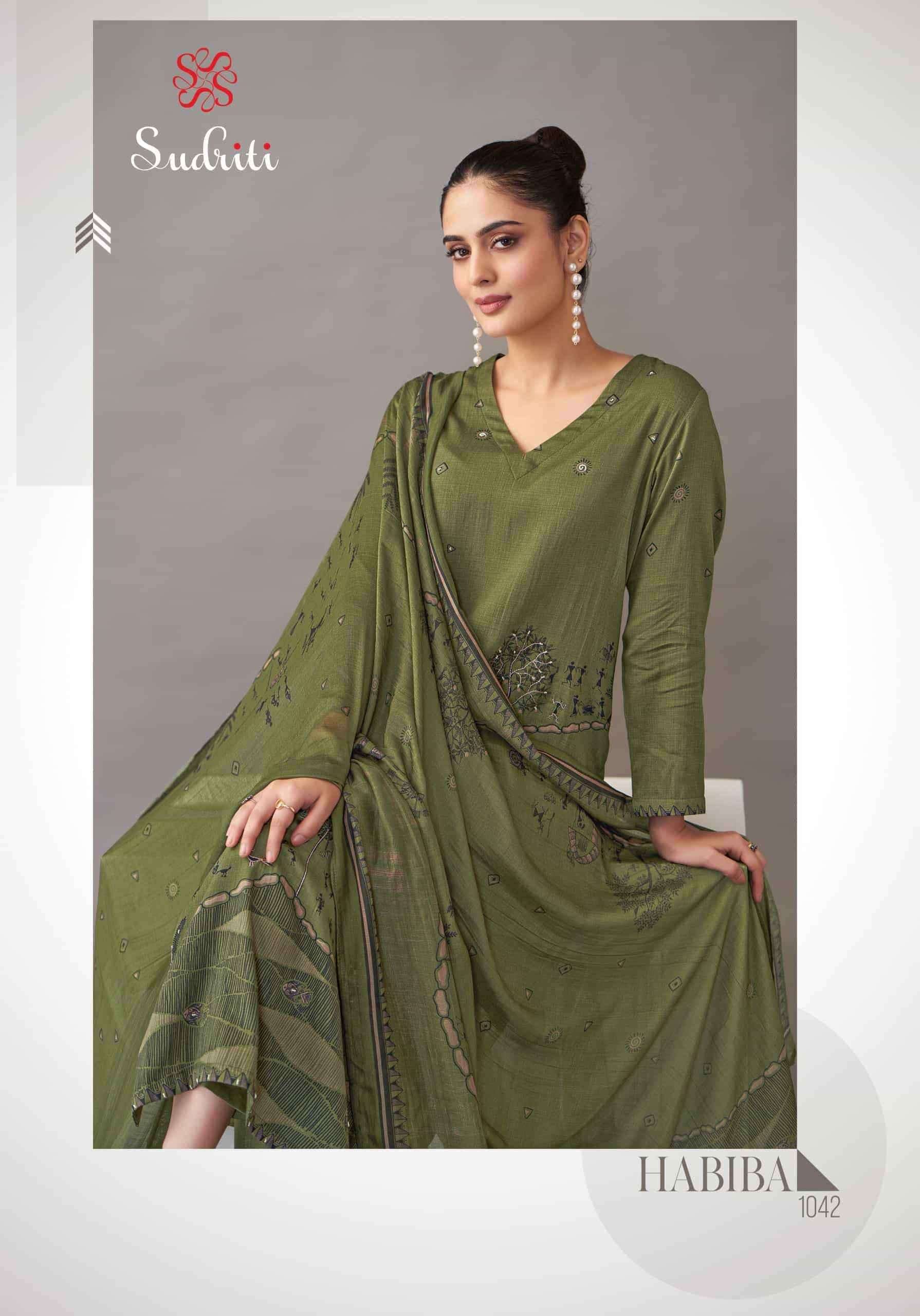 Sudriti Habiba Italian Satin Salwar Kameez Wholesale Rate ( 6 Pcs Catalog )