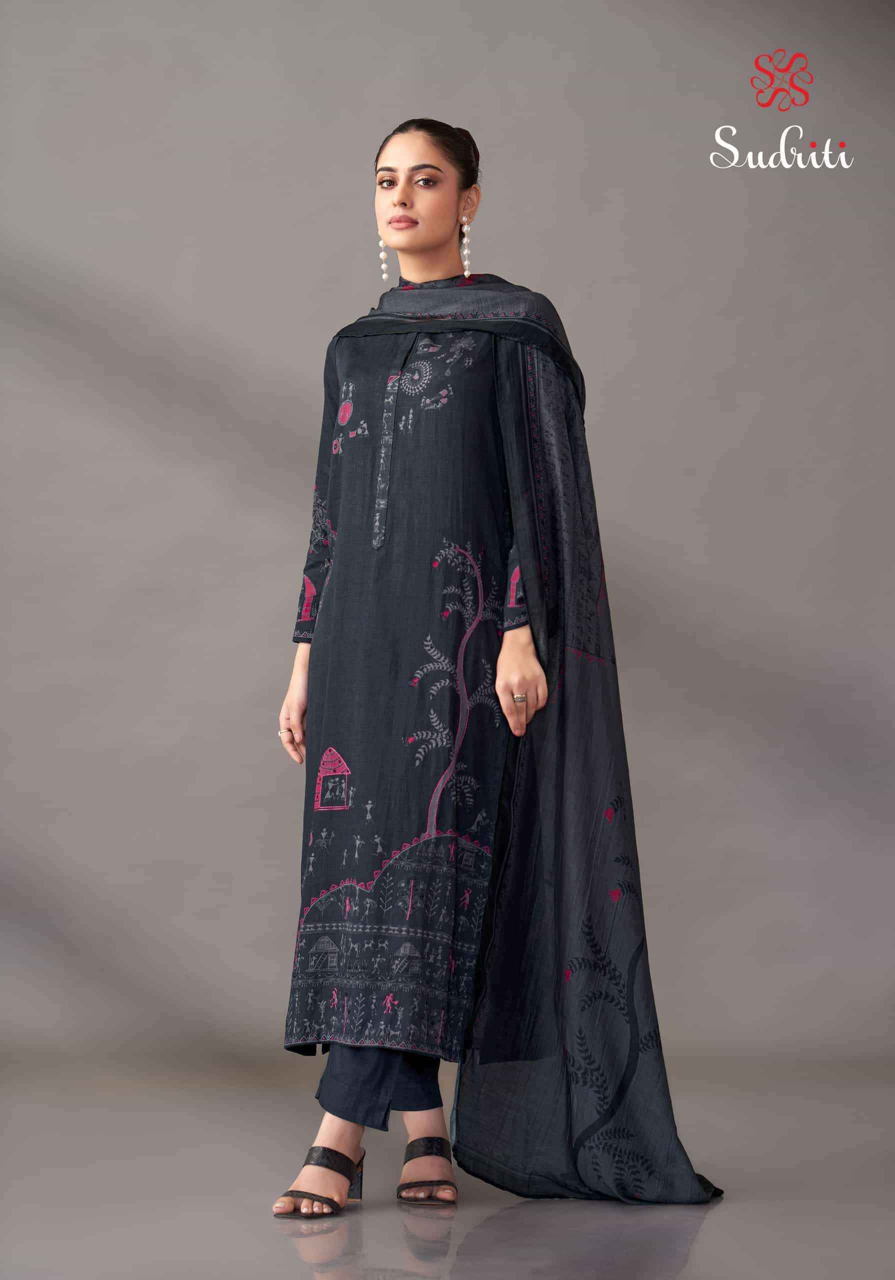 Sudriti Habiba Italian Satin Salwar Kameez Wholesale Rate ( 6 Pcs Catalog )