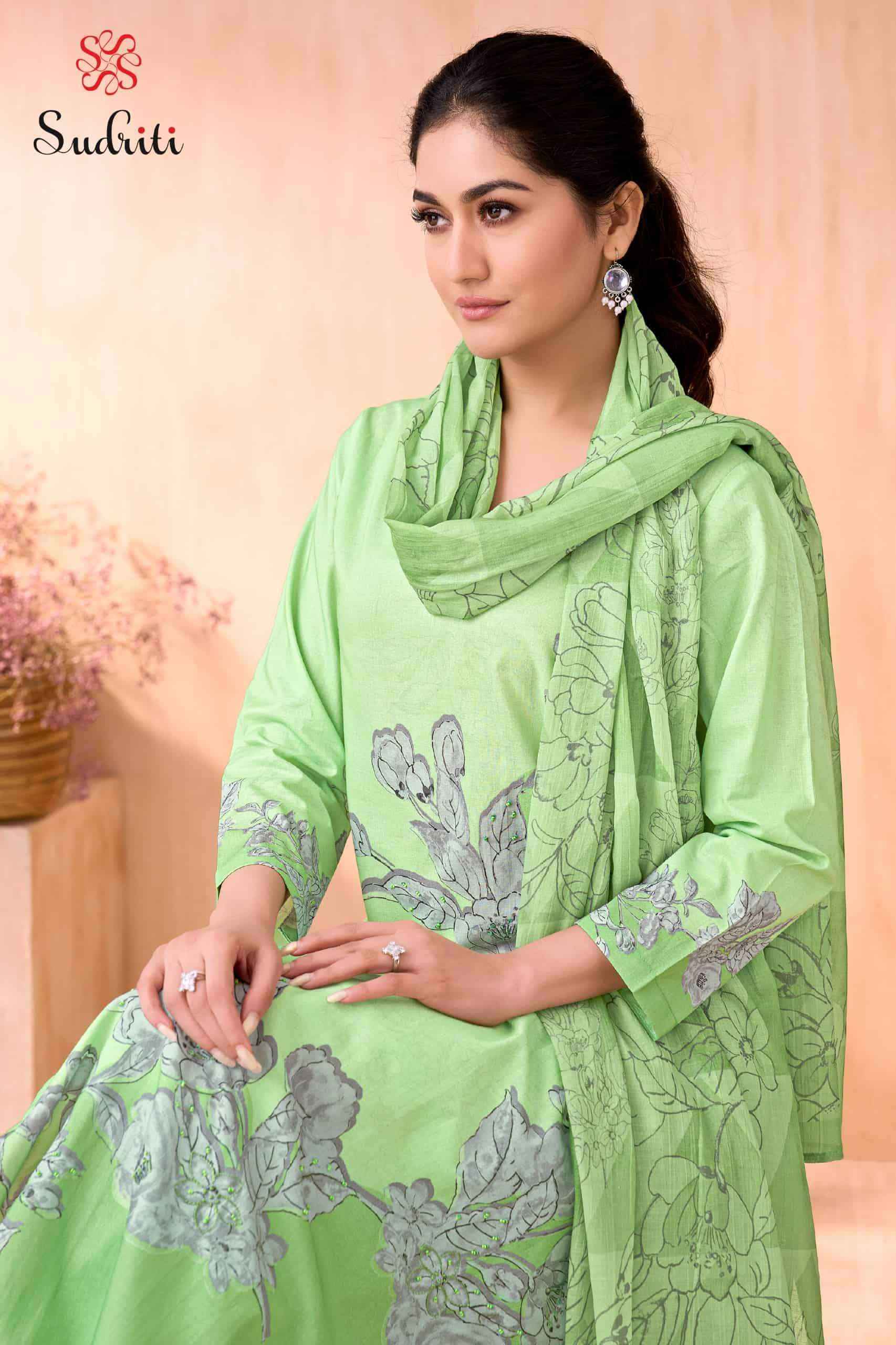 Sudriti Olivia Cotton Salwar Kameez Wholesale Rate ( 6 Pcs Catalog )